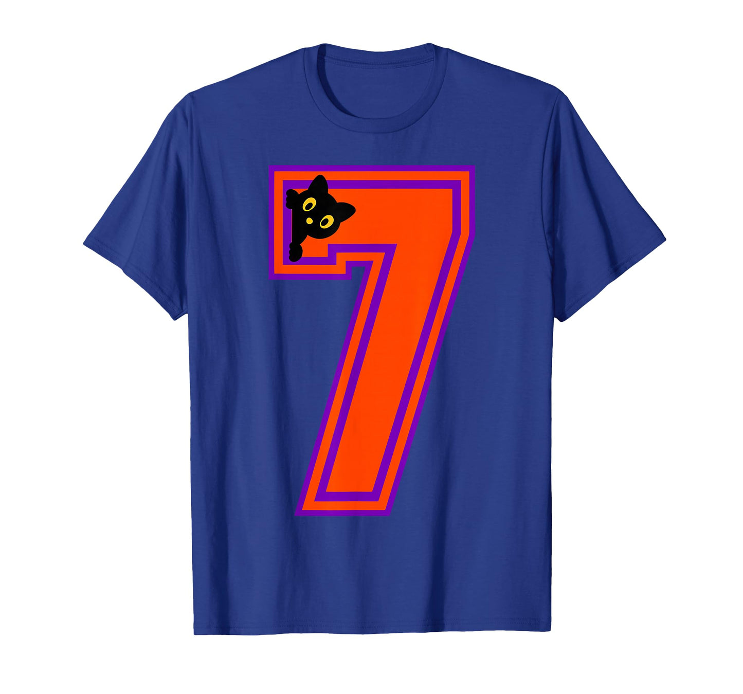 Funny Six Seven 6 7 Halloween Black Cat Teacher Student T-Shirt