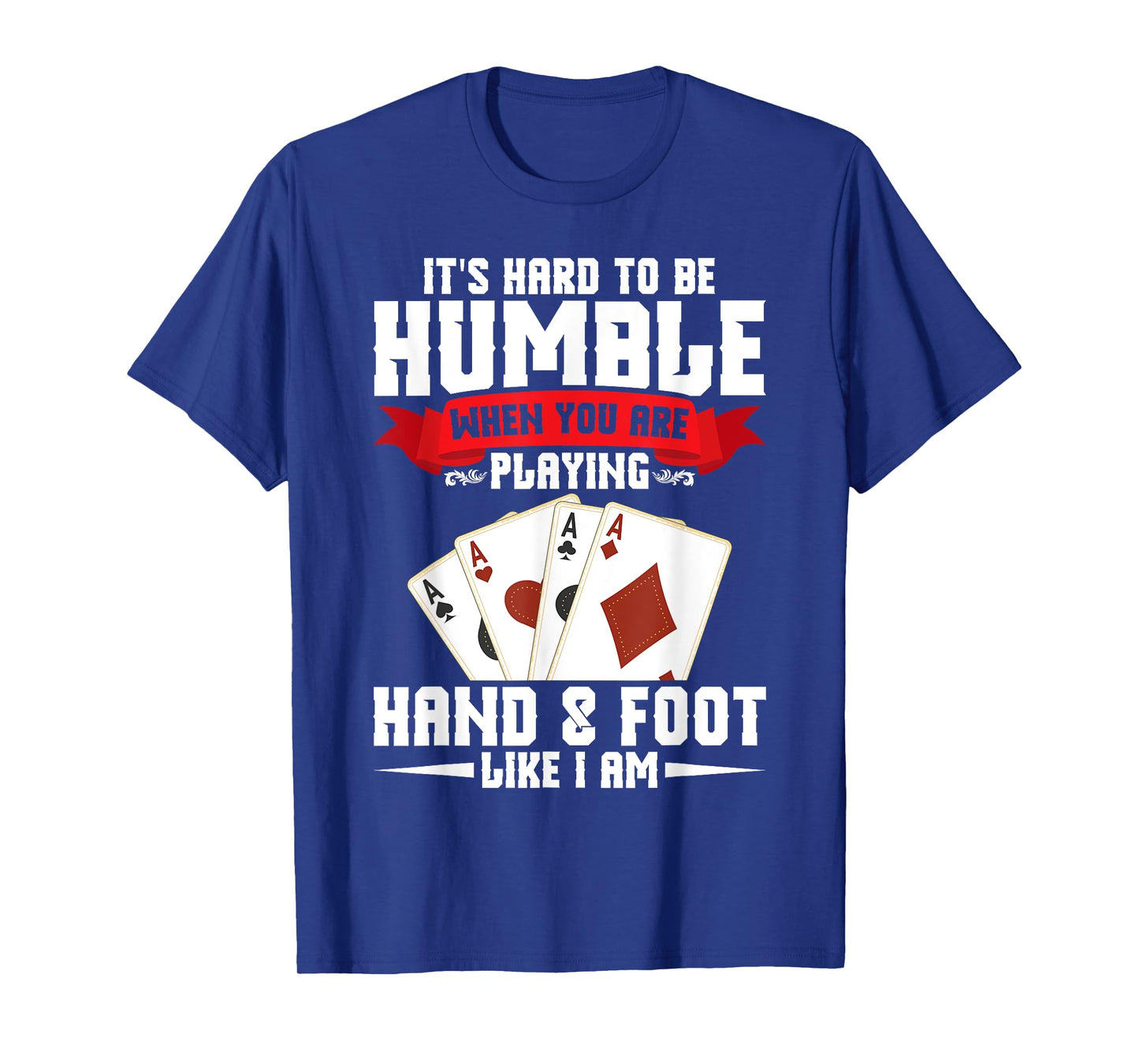 Hand and Foot Cards Set & Hand Foot Clothes Unisex-Adults, Unisex-Kids Black Small Modern Crew Collar Short Sleeve T-Shirt