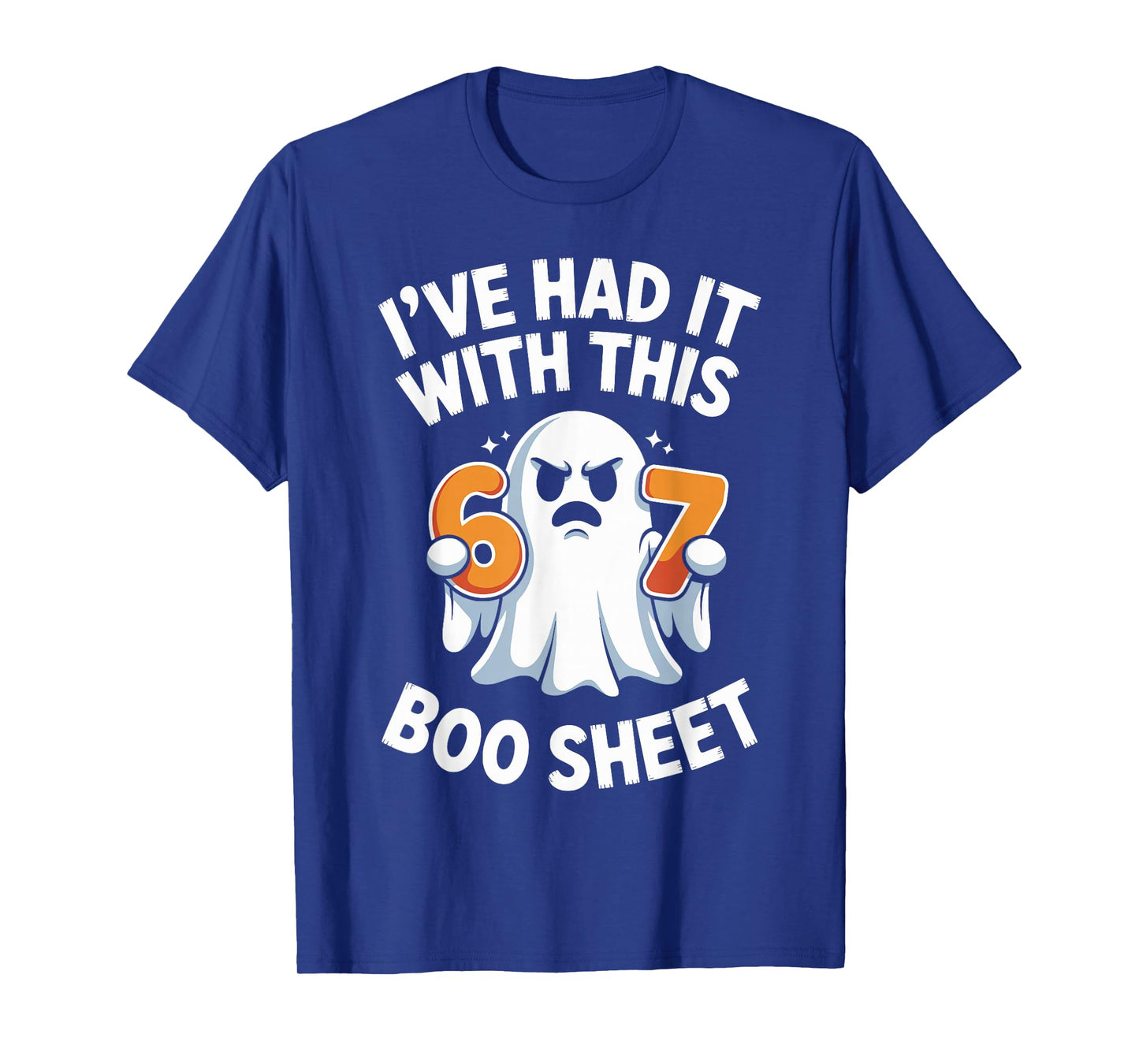 67 Meme Halloween Costume 6 7 Funny Boo Sheet Six Seven T-Shirt