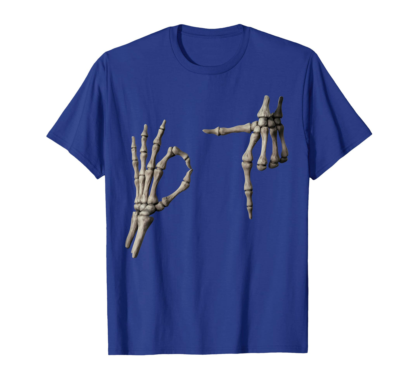 67 Meme Skeleton Hand 6 7 Halloween Six Seven Funny Teens T-Shirt