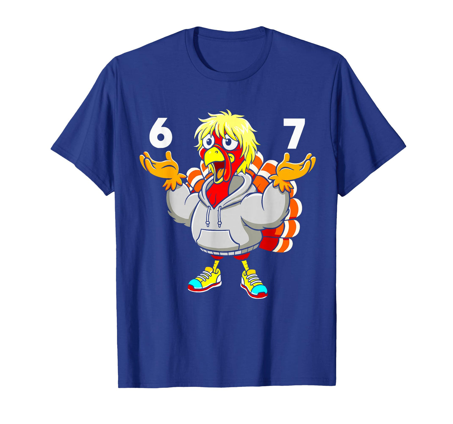 Funny 67 Thanksgiving Meme Turkey Six Seven Costume Boy Girl T-Shirt
