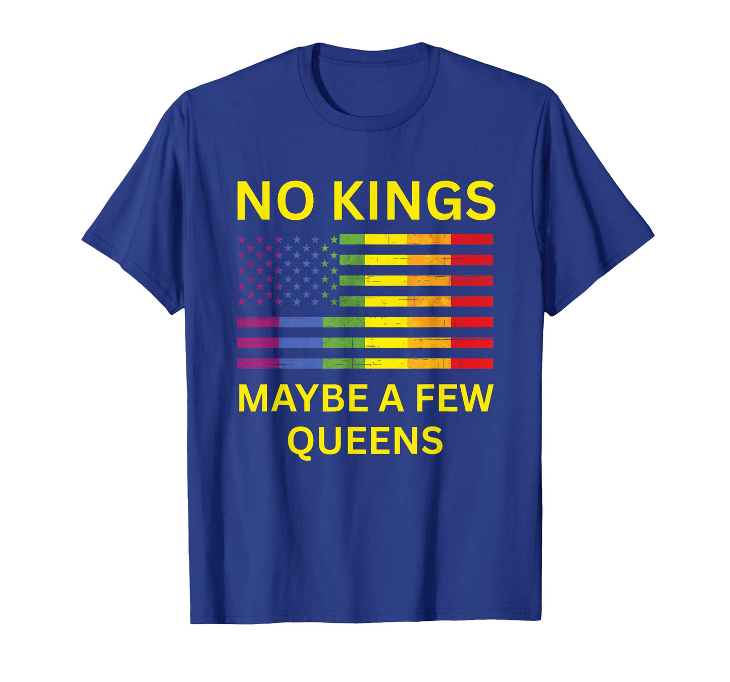 Funny No Kings Anti-Republican Support Trans Rights Humor T-Shirt