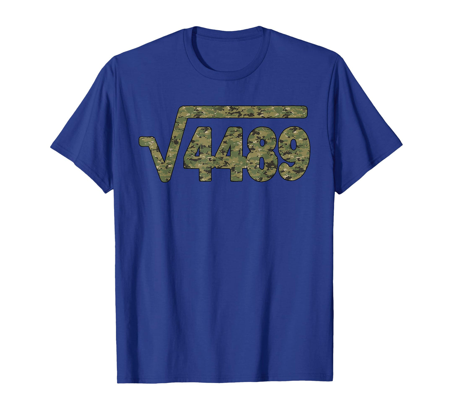 6 7 Army Pattern Meme Square Root 4489 Slang Math Teacher T-Shirt