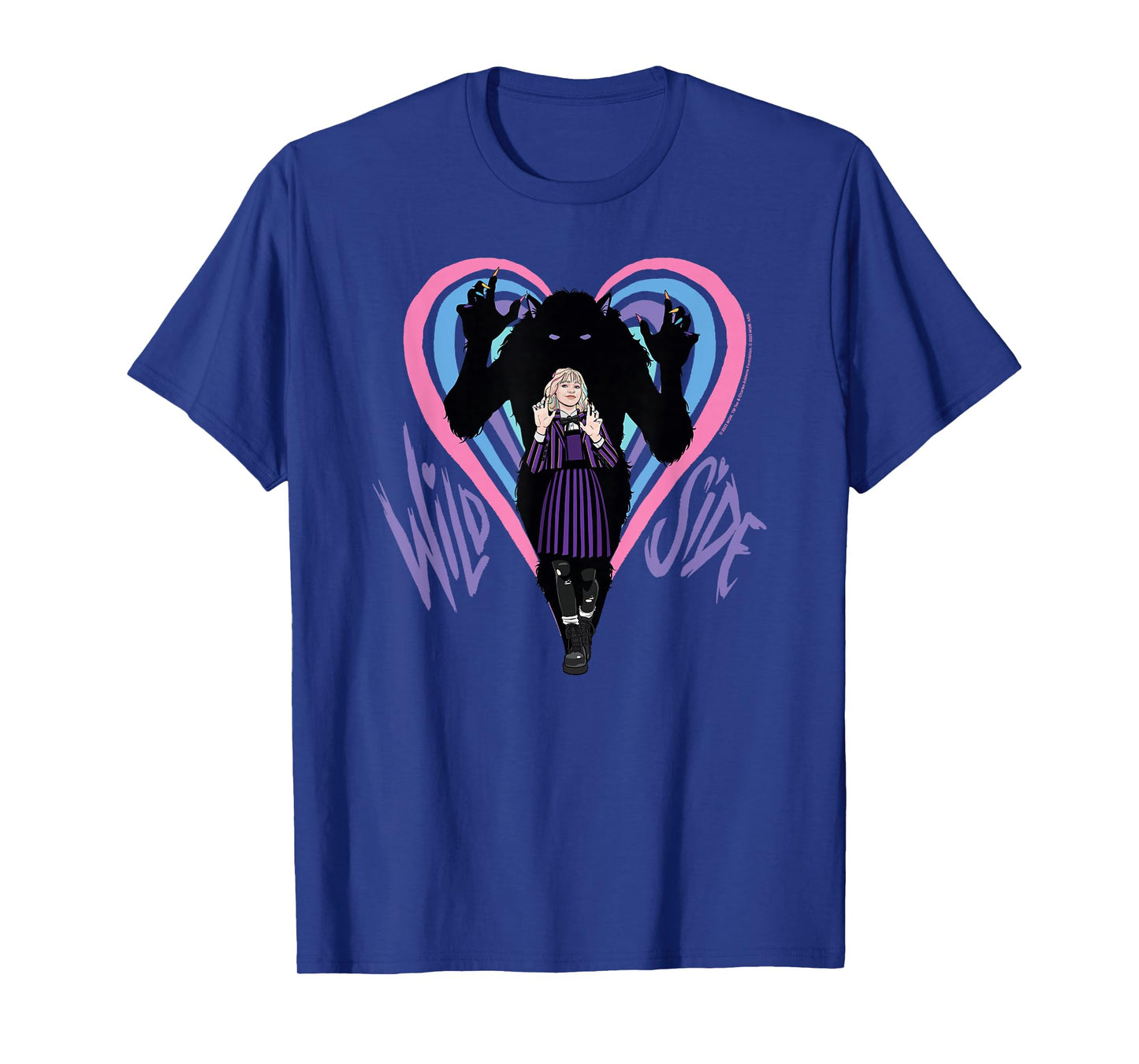 Wednesday Season 2 Wild Side Enid Werewolf Silhouette T-Shirt