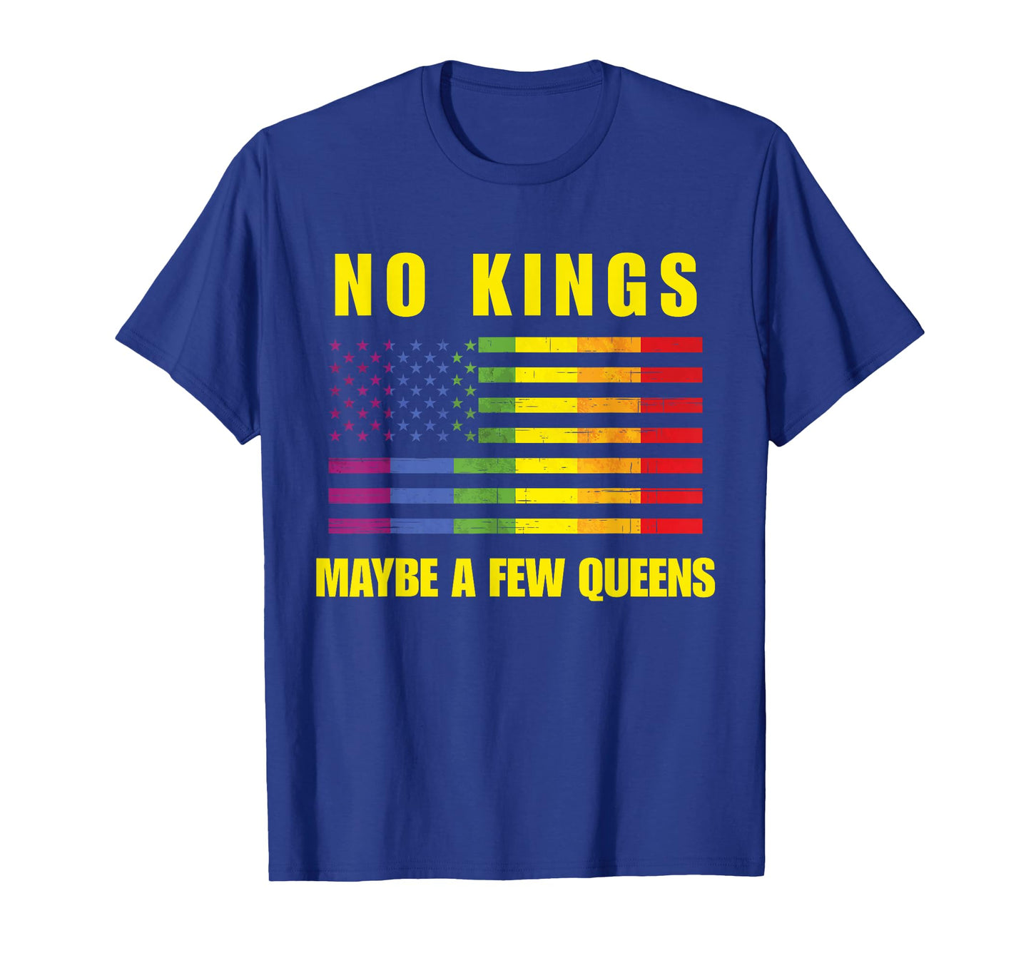 Funny No Kings Anti-Republican Support Trans Rights Humor T-Shirt