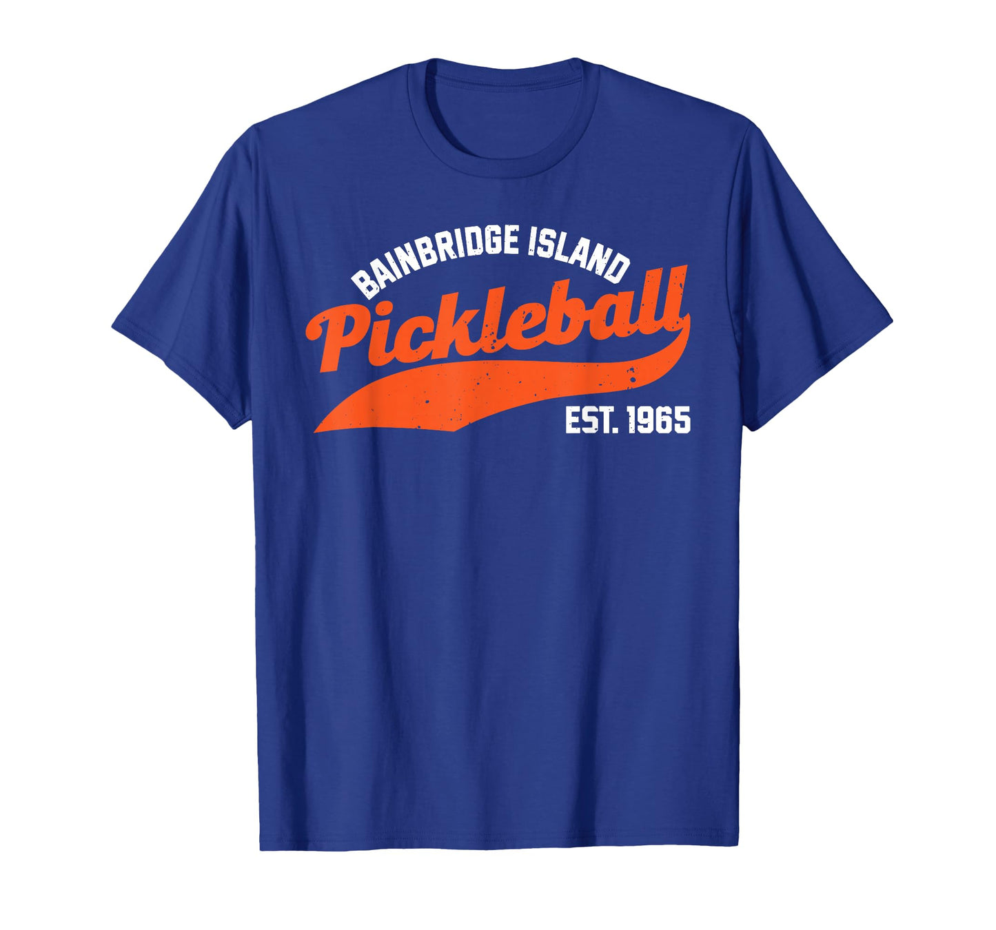 Pickleball Bainbridge Island Established 1965 Retro Novelty T-Shirt