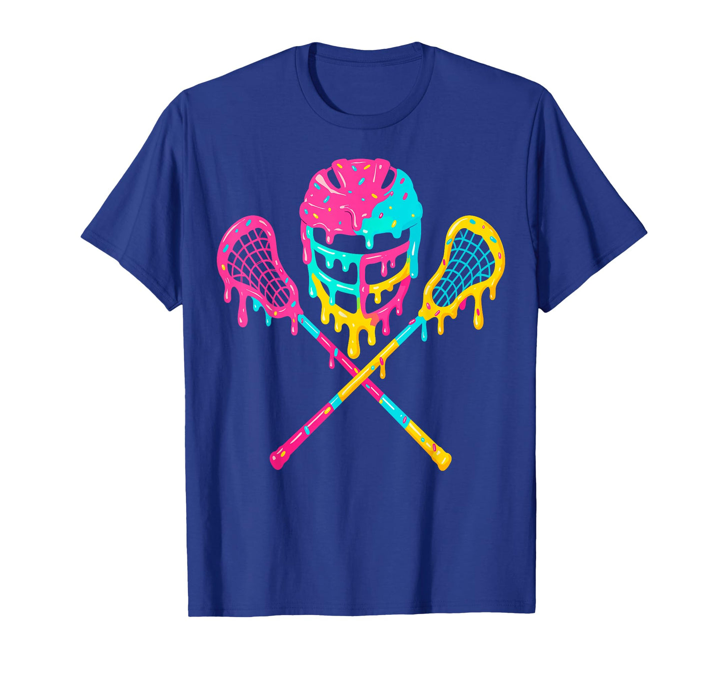 Lacrosse Drip Lax Helmet Ice Cream Sticks T-Shirt