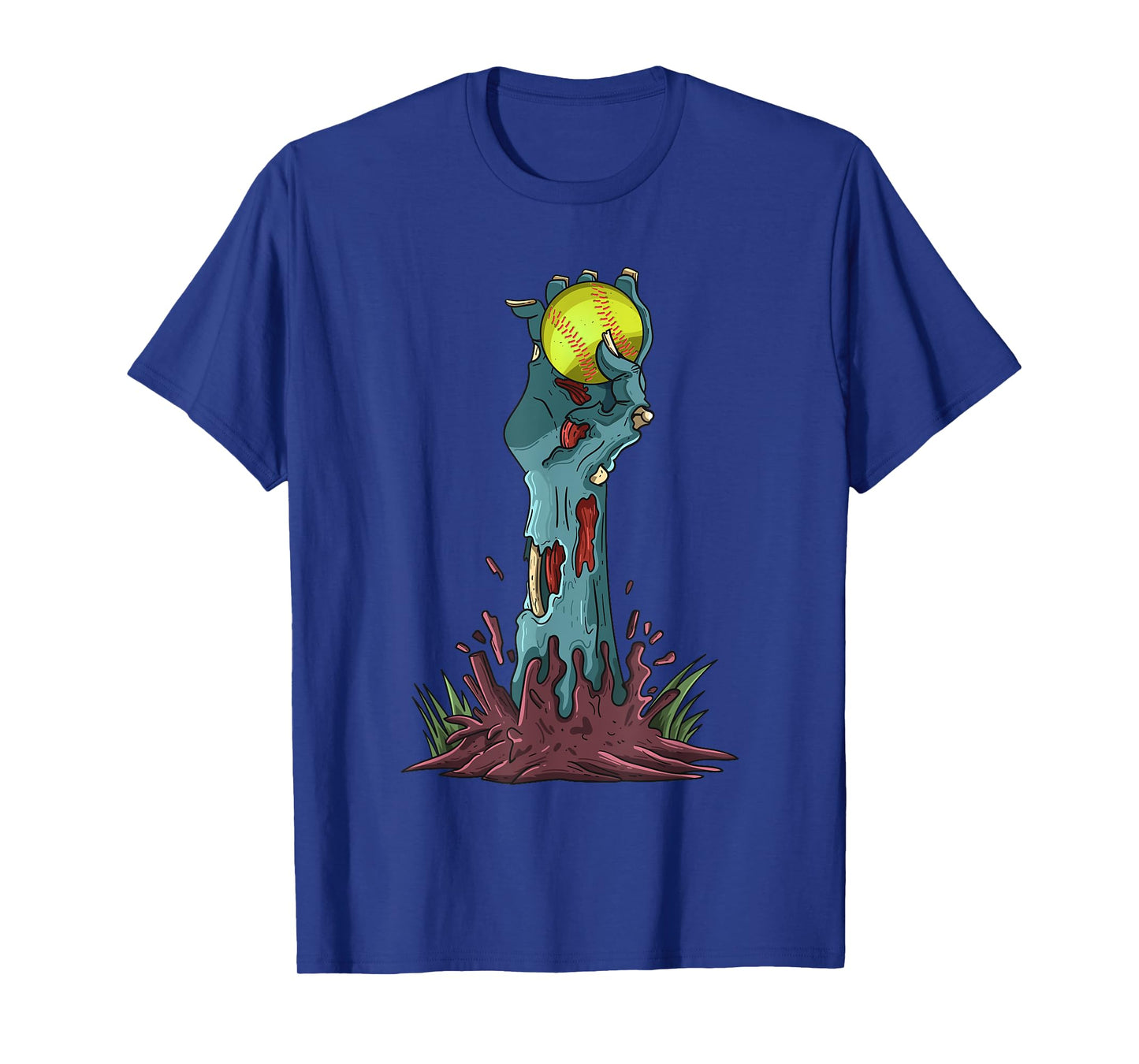 Zombie Hands Softball Funny Halloween Horror Scary Outfit T-Shirt