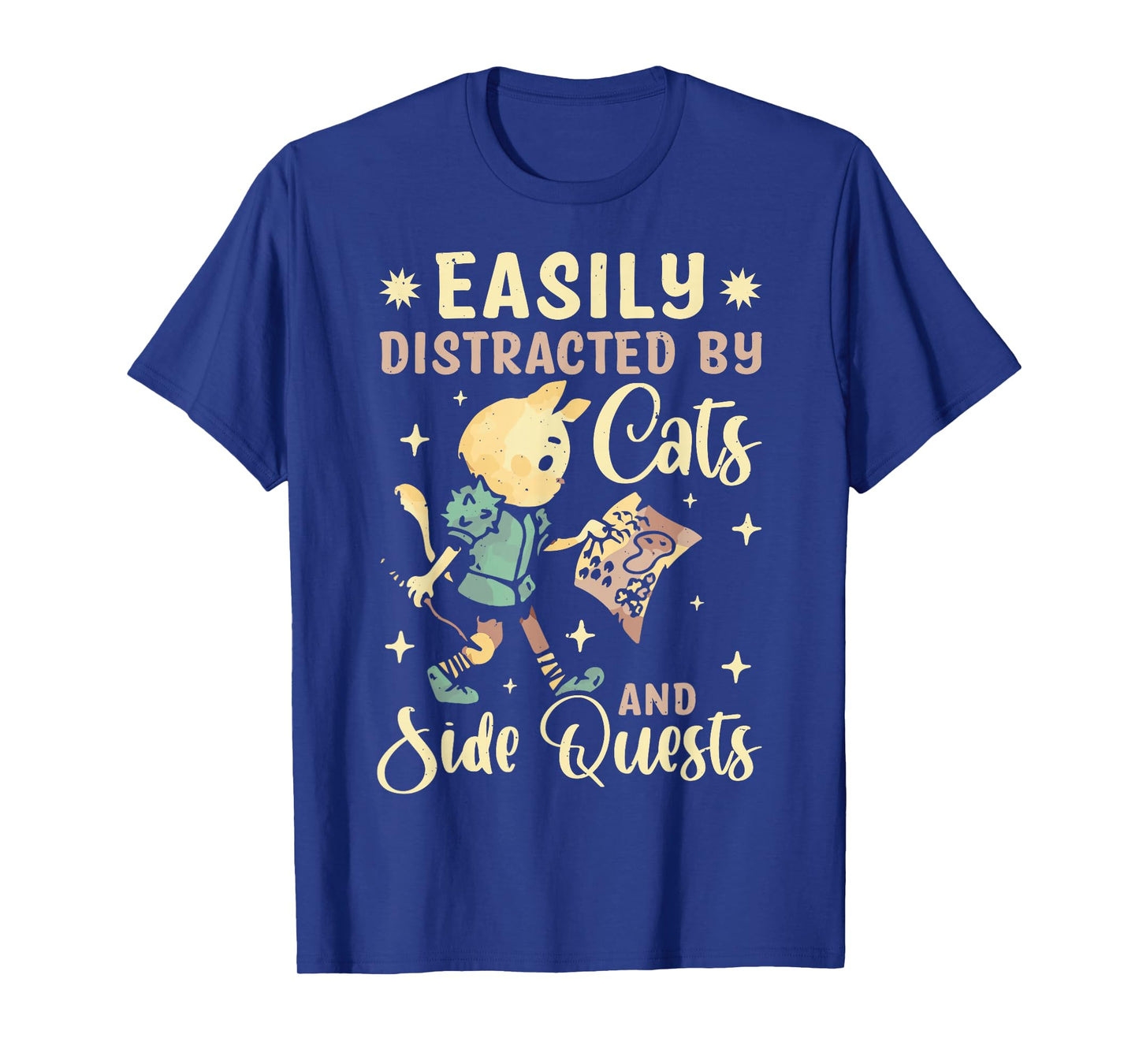 Easily Distracted By Cats And Side Quests T-Shirt