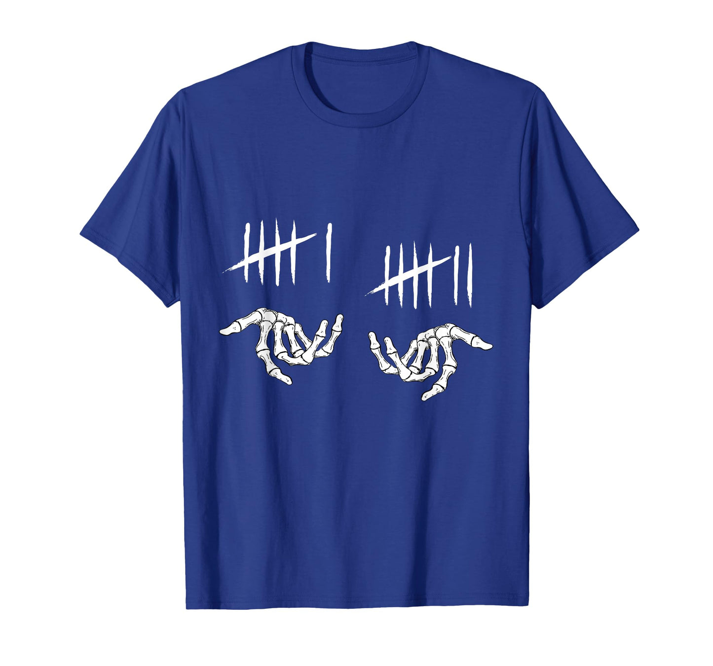 6 7 Six Seven Tally Marks Skeleton 67 T-Shirt