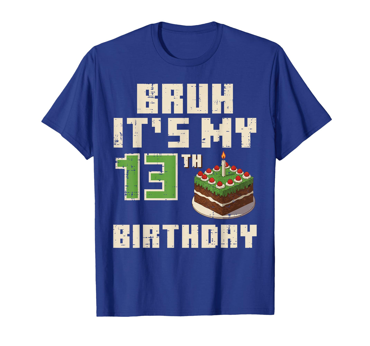 13th Birthday Pixel Gamer 13 Year Gaming Bday Boys Teen Kids T-Shirt