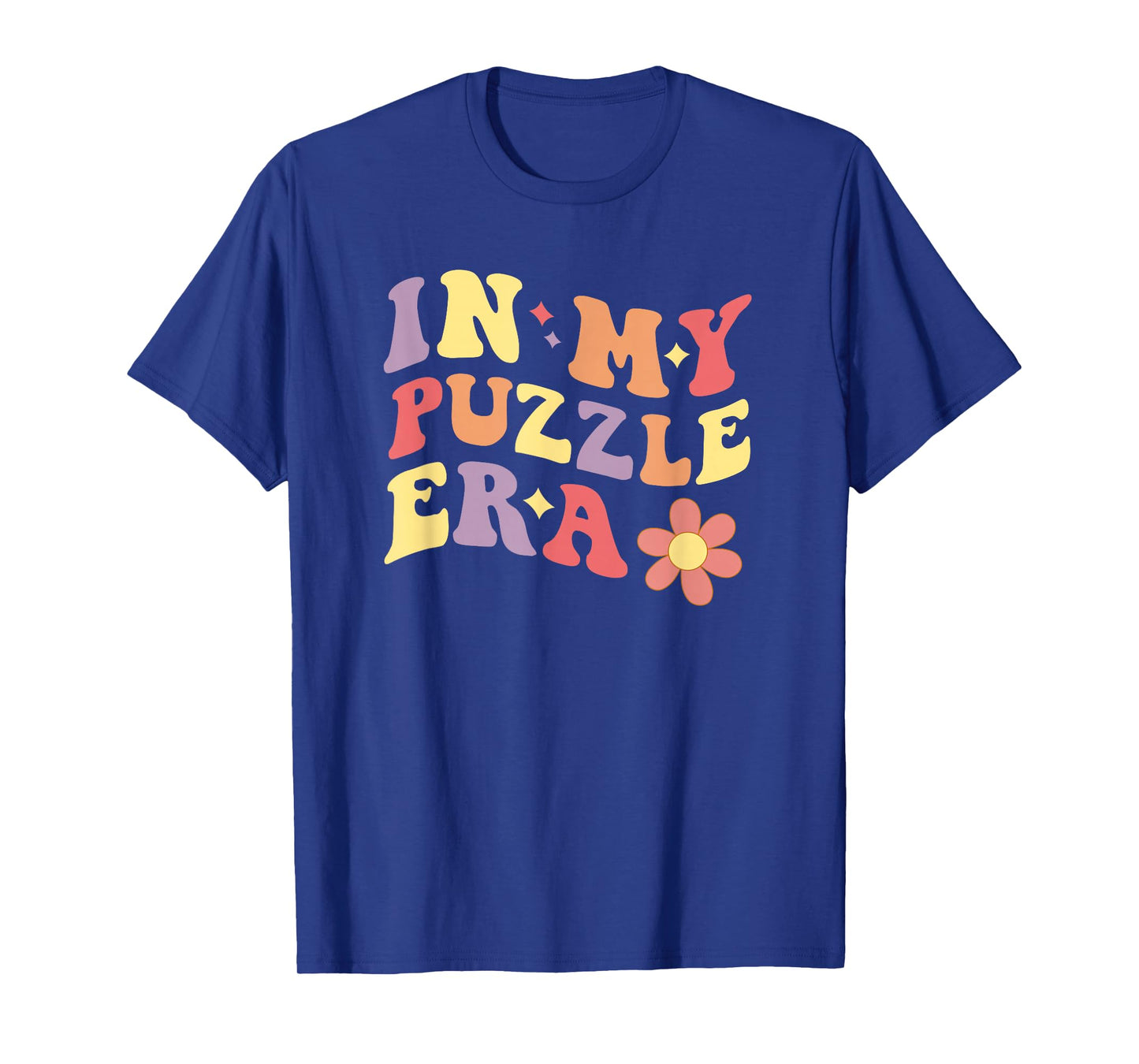 In My Puzzle Era Funny Jigsaw Puzzle T-Shirt - Black, Multicolor - Women's Unisex-Adults - Small - Short Sleeve - Crew Neck - Classic Fit - Cotton 65%, Polyester 35%