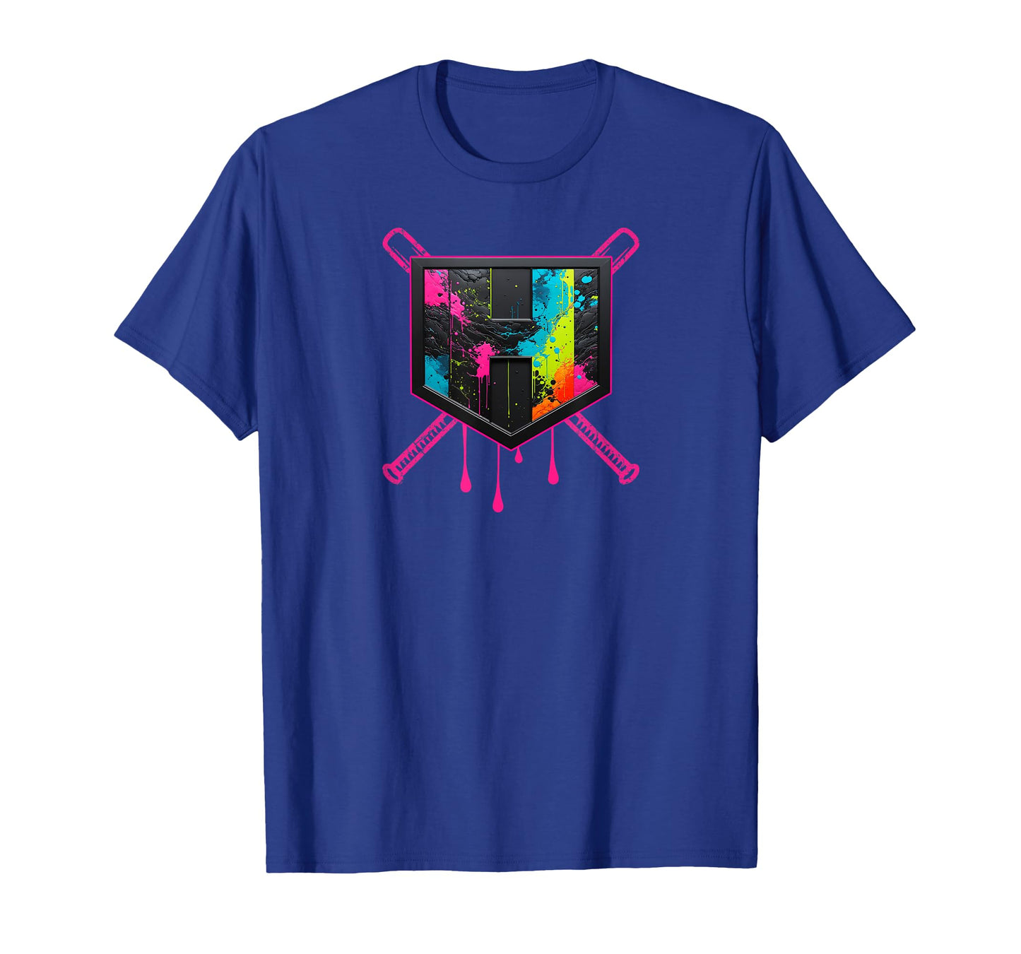 Hit Streak Softball Pink Splatter Drip Streak - Colorado T-Shirt