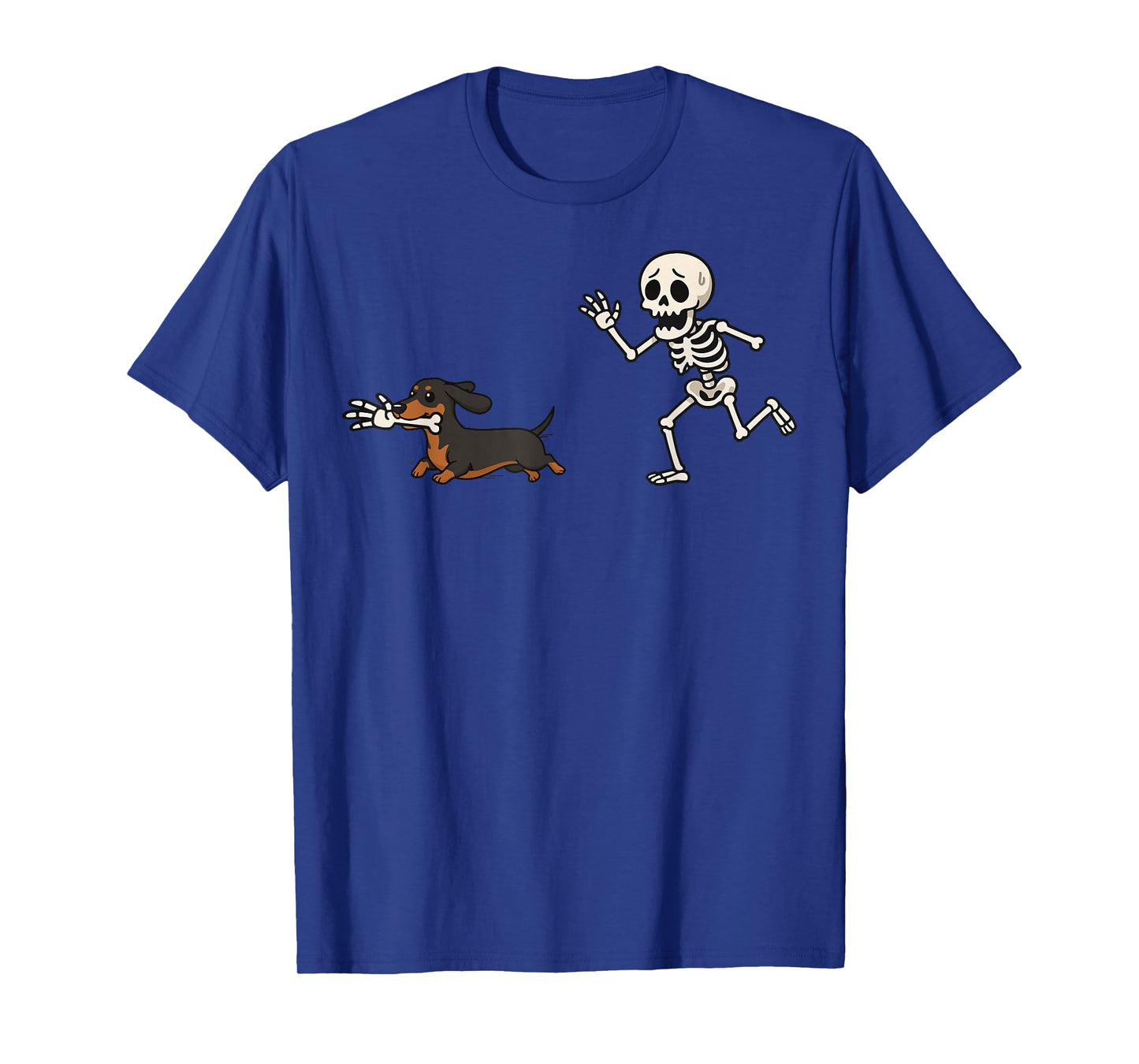 Dachshund Skeleton Hand Halloween T-Shirt