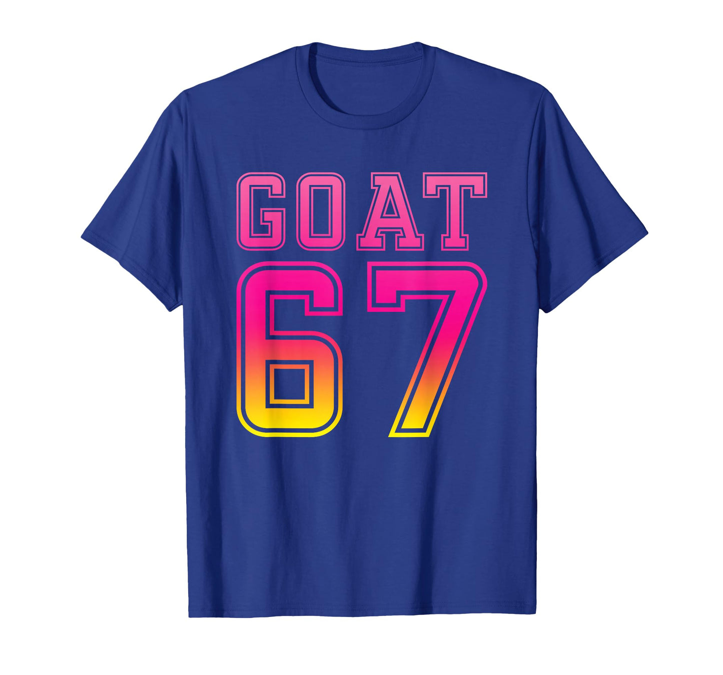 Cool Six Seven 6 7 ice-Cream Goat 67 Meme Rizz Funny T-Shirt