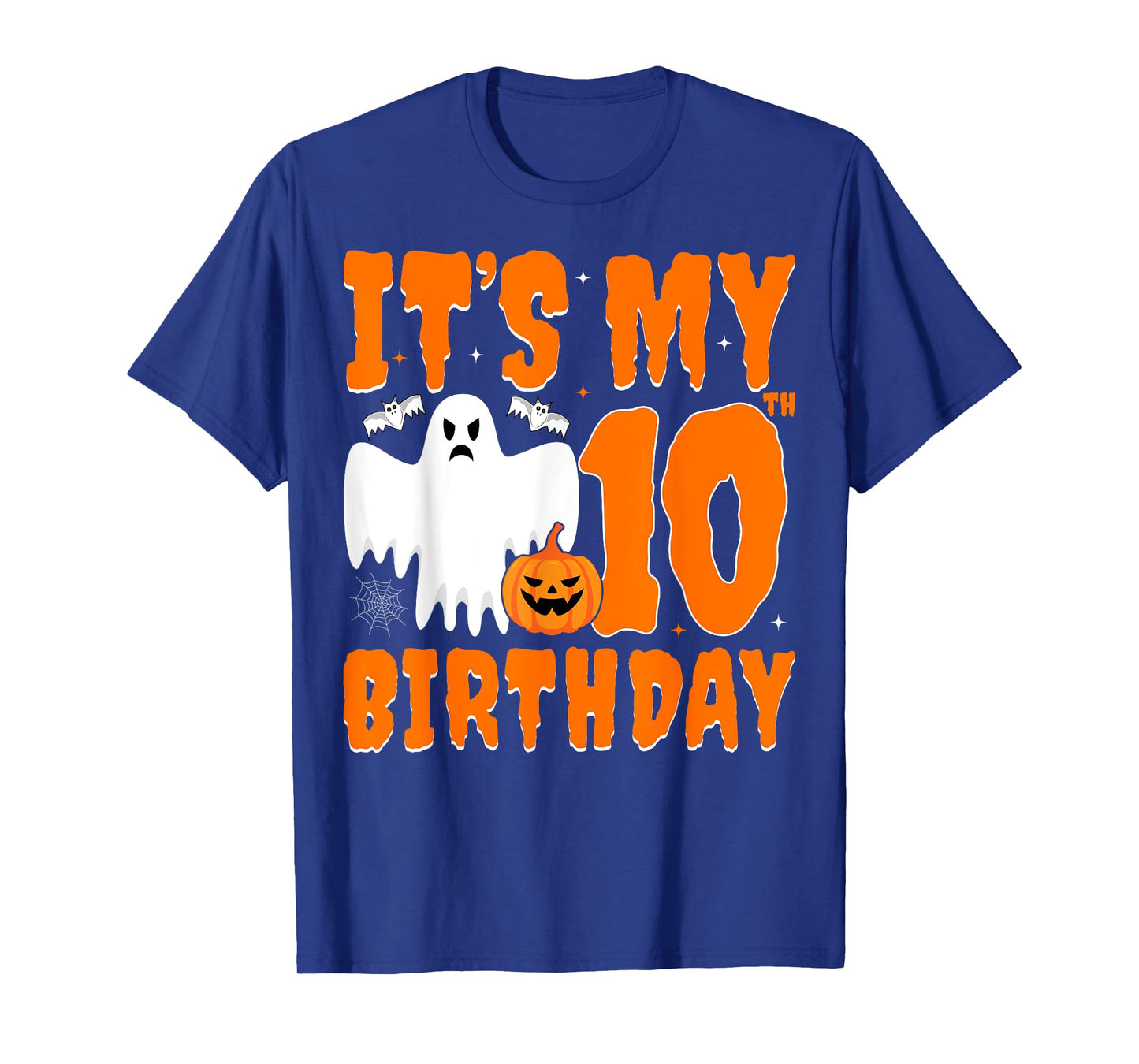 It's My 10th Birthday 10 Years Old Pumpkin Spooky Halloween T-Shirt