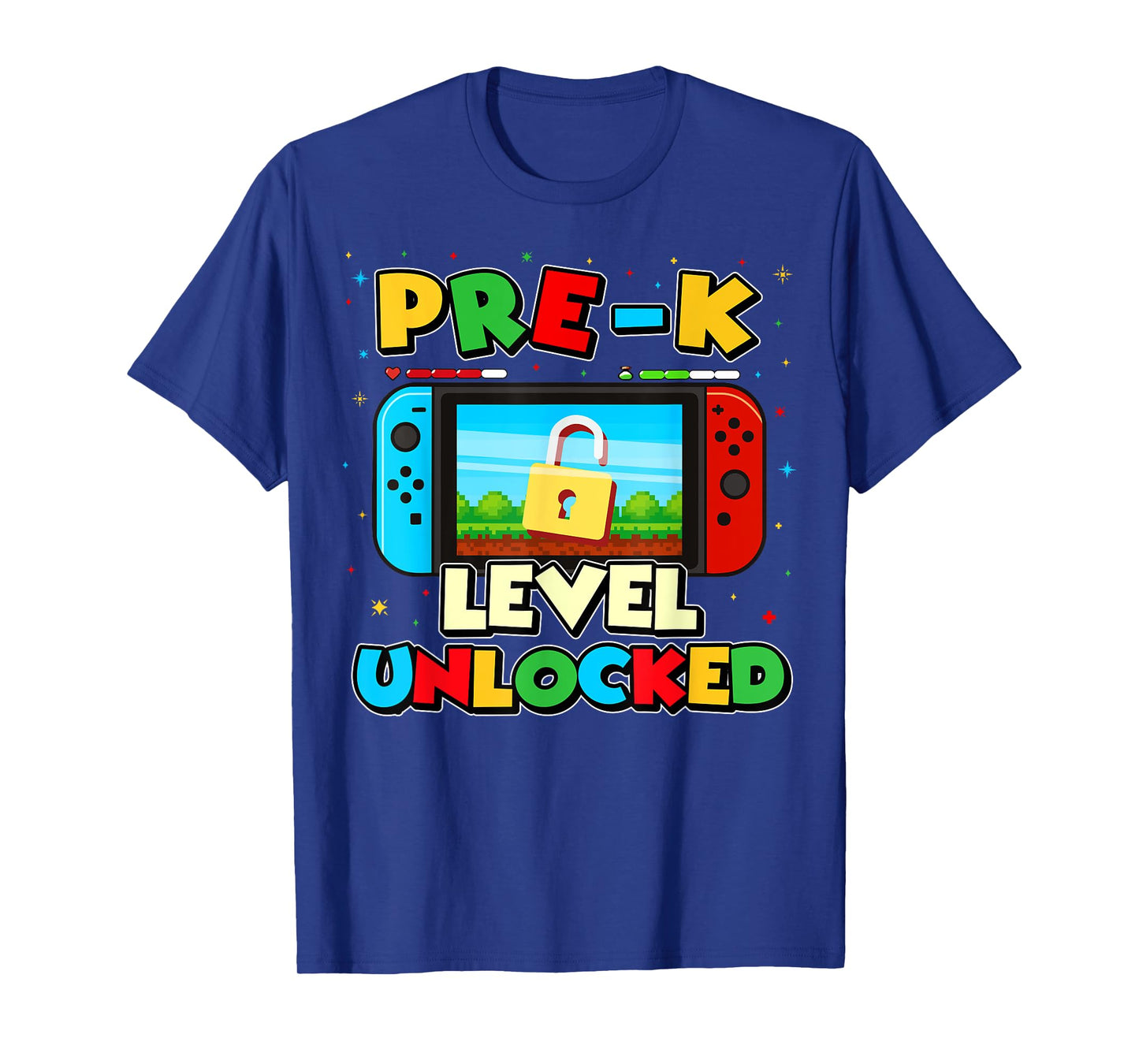 Pre-K Level Unlocked Video Gamer Boys Kids Back To School T-Shirt