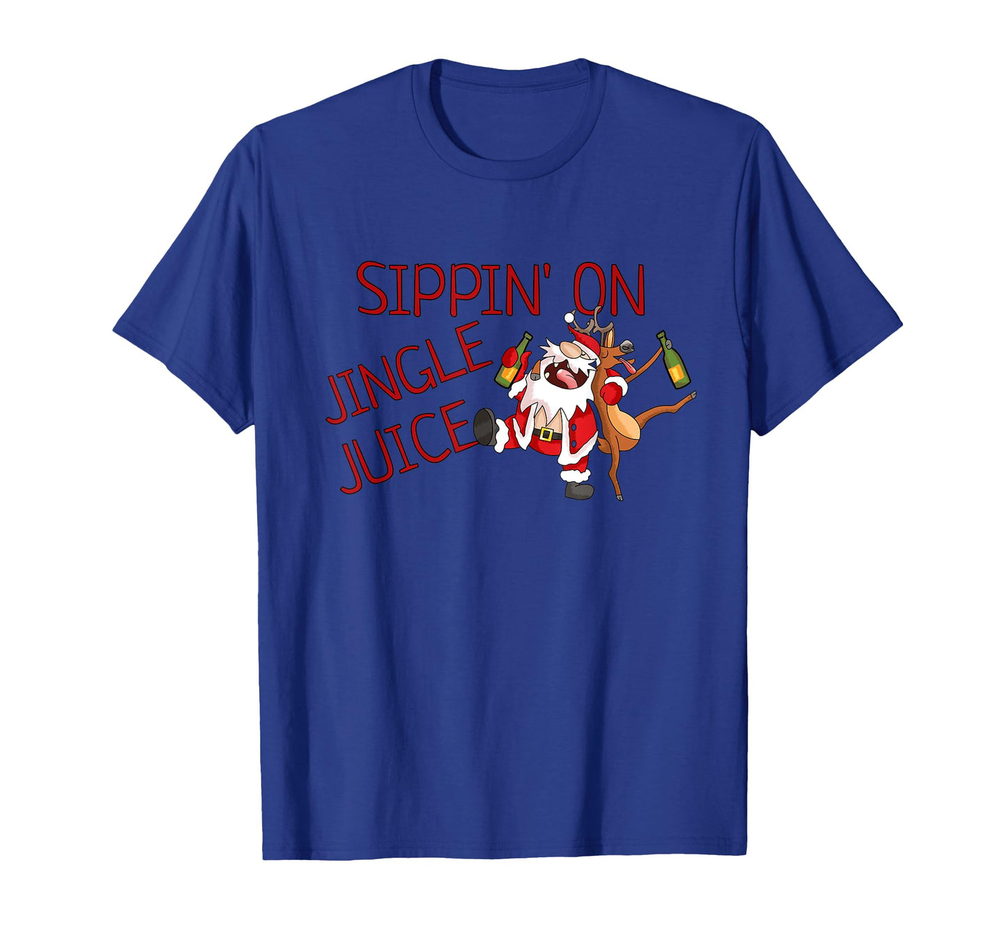 Sippin On Jingle Juice | Funny Christmas Drinking Drunk Xmas T-Shirt