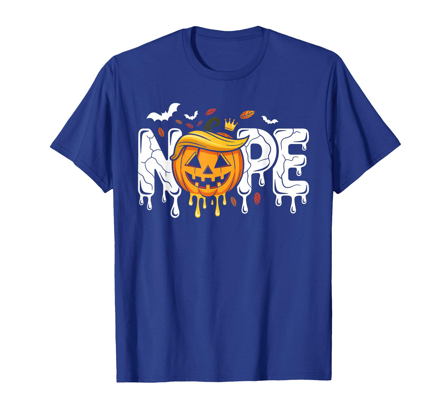 Funny No Kings Halloween 2025 Distressed USA Flag T-Shirt