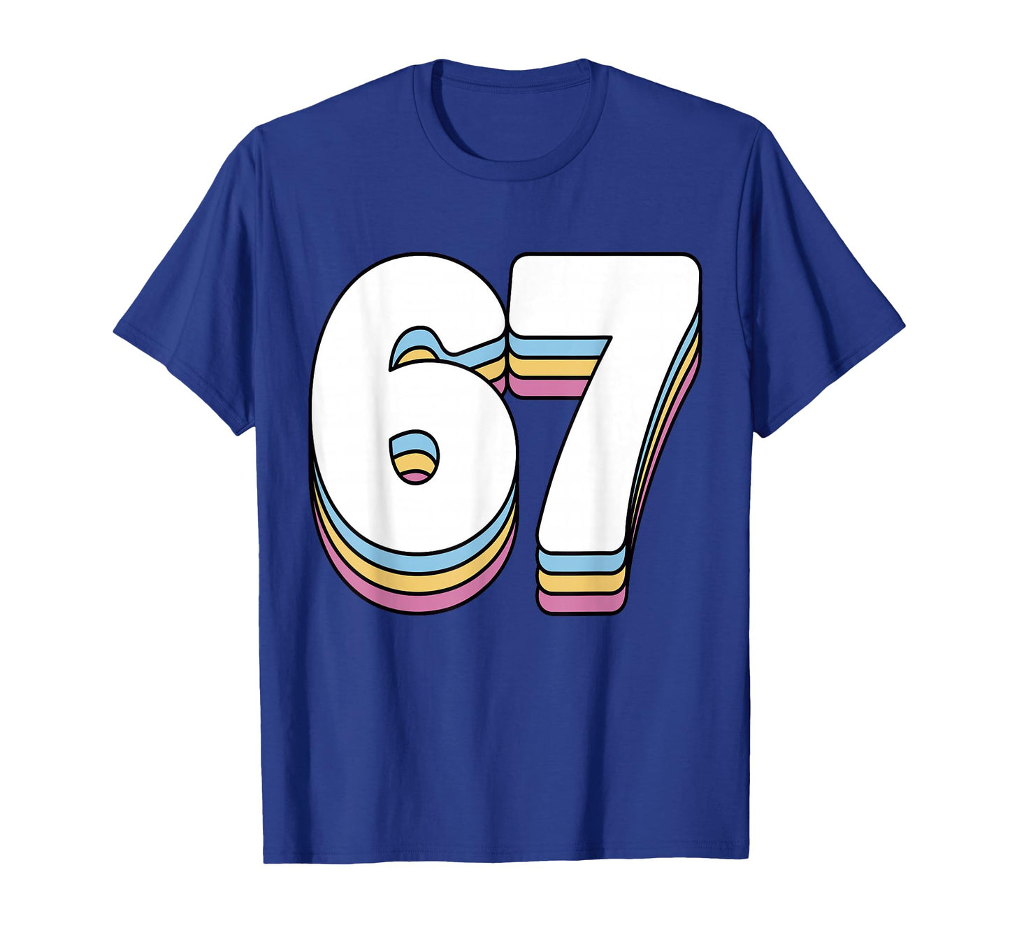Funny 6 7 Meme Six Seven Gen Alpha Slang 67 T-Shirt