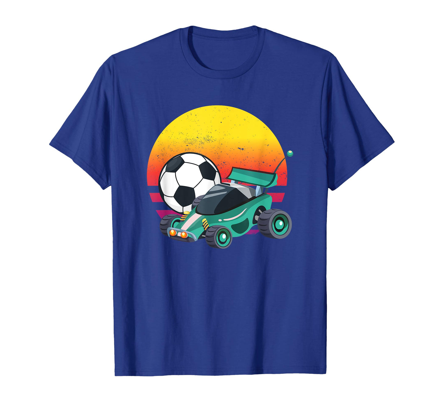 Retro Vintage Rocket RC Soccer Car League T-Shirt