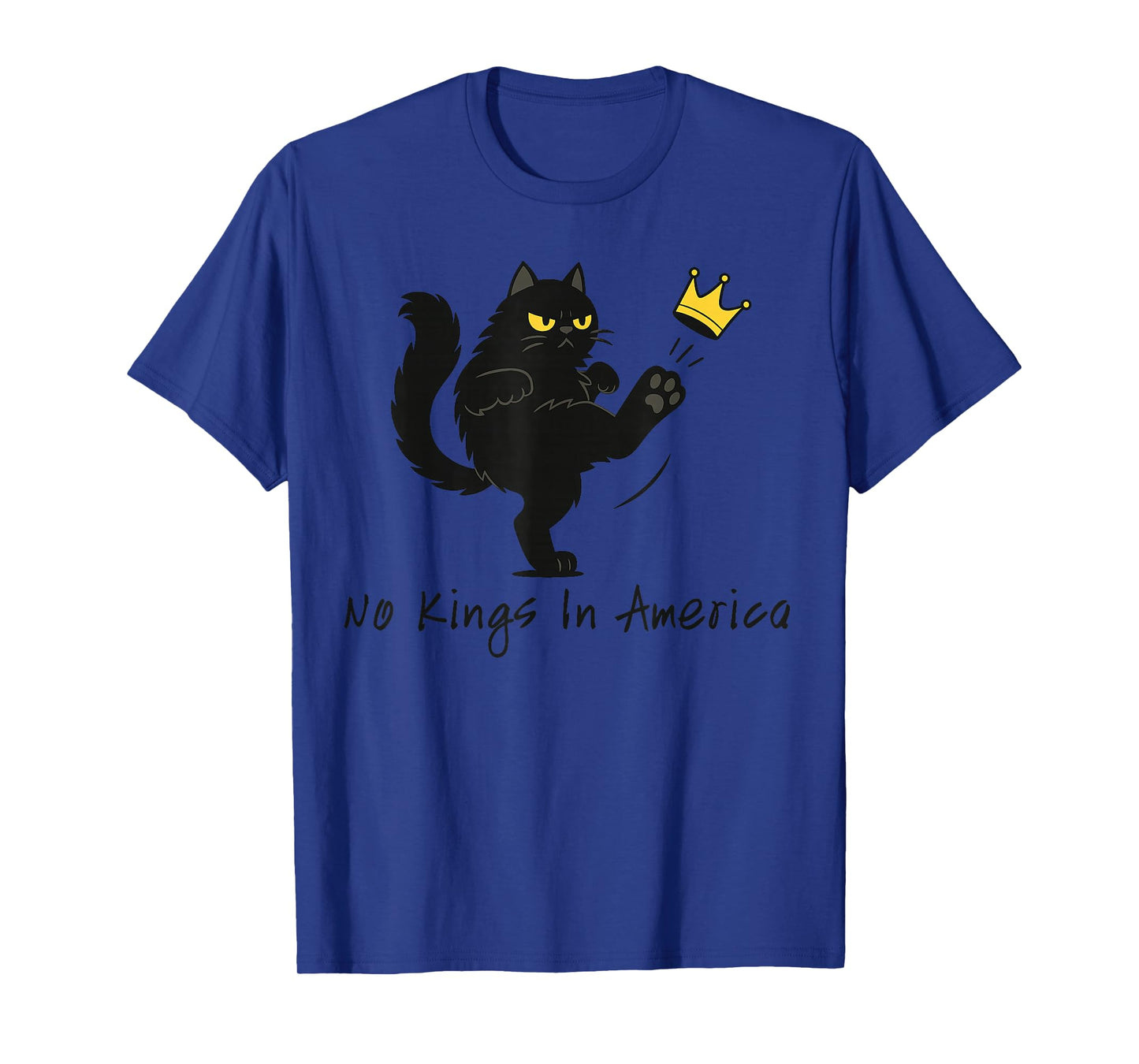 Nope No Kings in America We The People Political Funny Cat T-Shirt