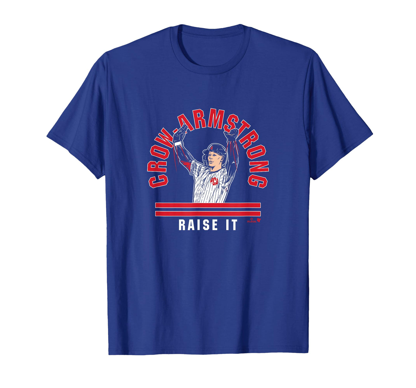 Pete Crow-Armstrong: Raise The Roof - Chicago Baseball T-Shirt
