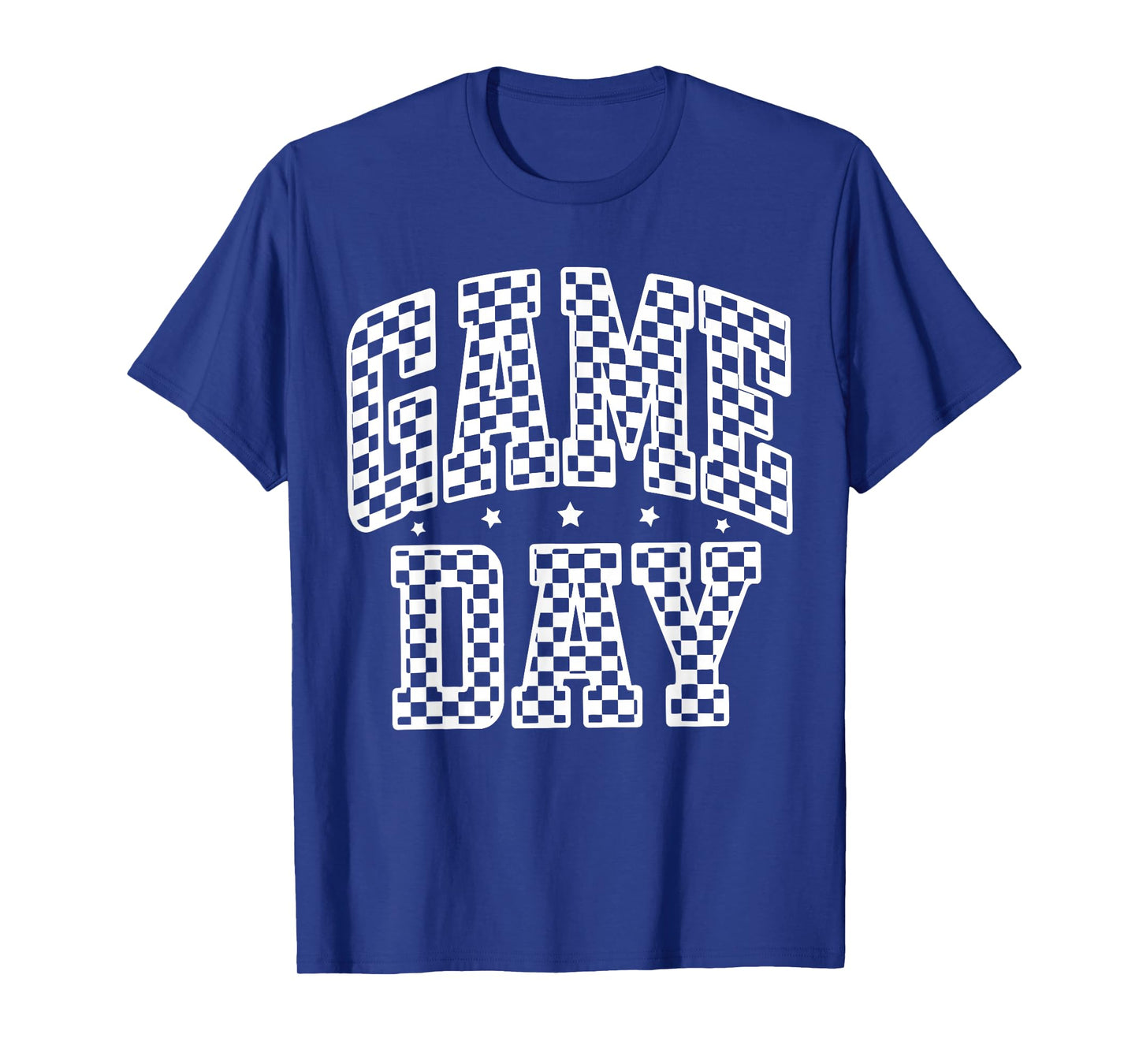 Game Day Checkered Touchdown American Football Thanksgiving T-Shirt