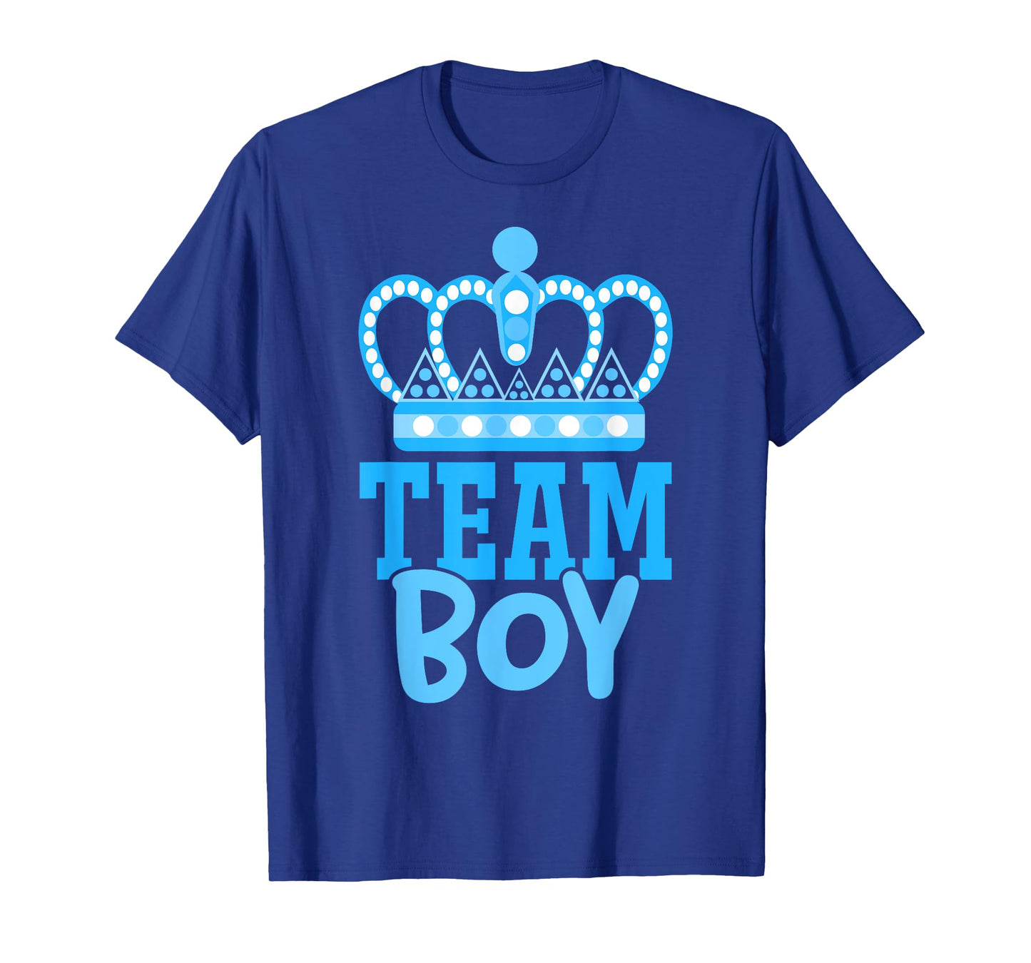 Team Boy Team Girl Blue Gender Reveal Party Matching Family T-Shirt