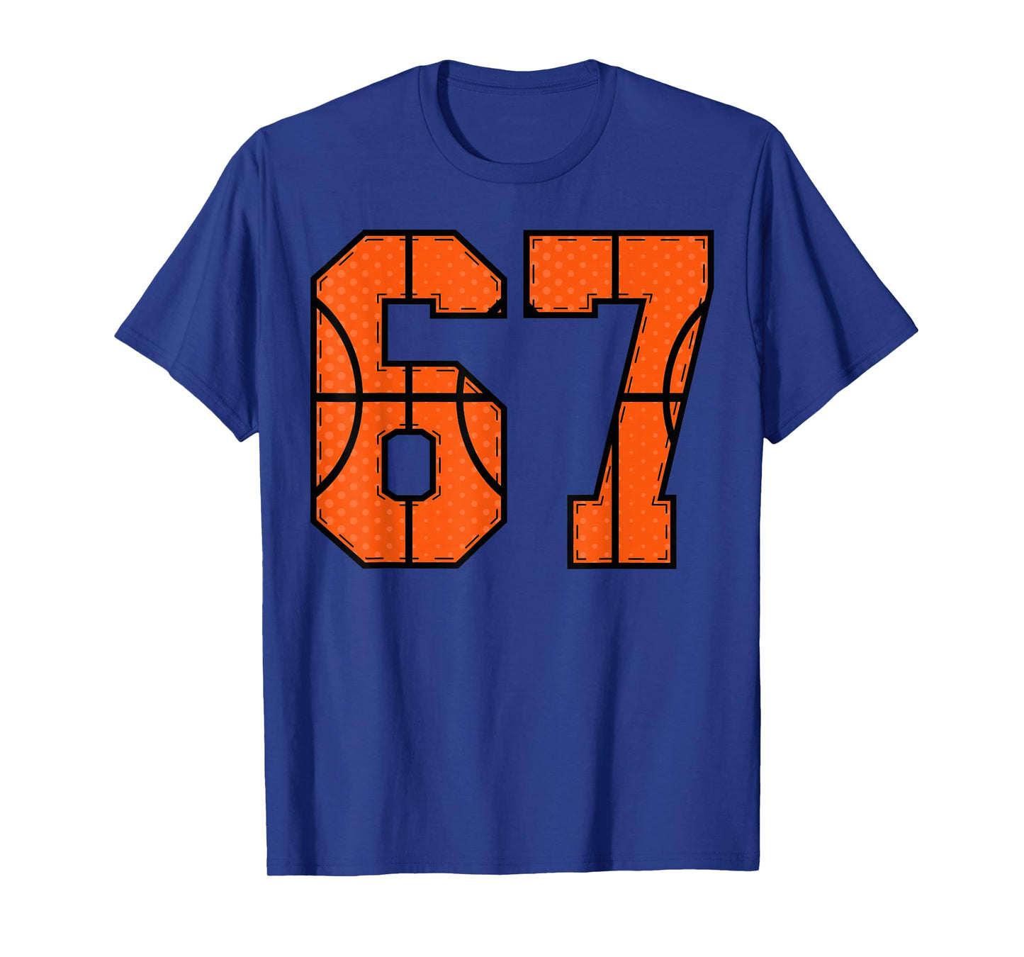 67 Number Six Seven Funny Meme Gen Alpha Slang Basketball T-Shirt