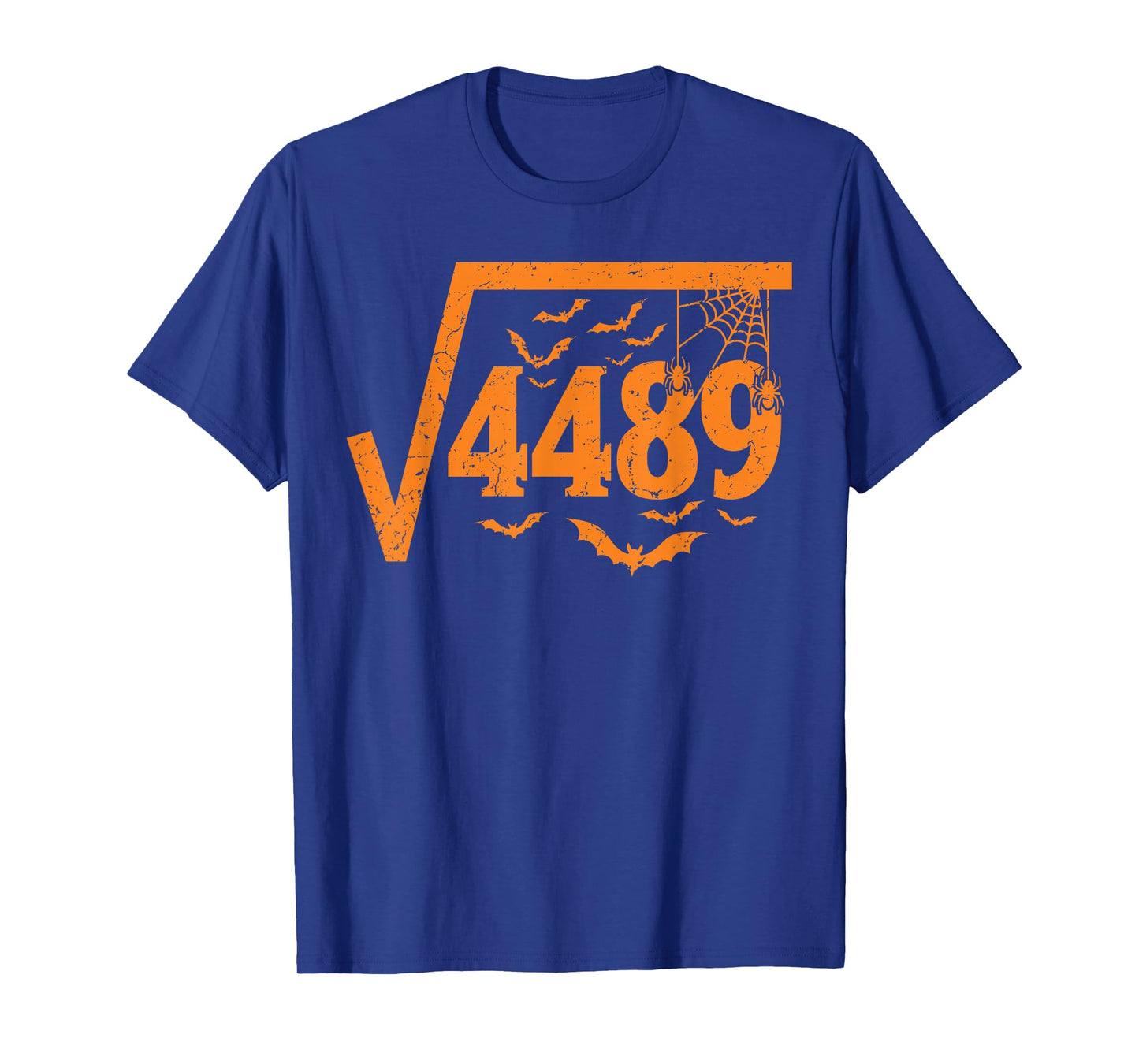 Square Root 4489 Funny Halloween Meme 67 Math Teacher T-Shirt