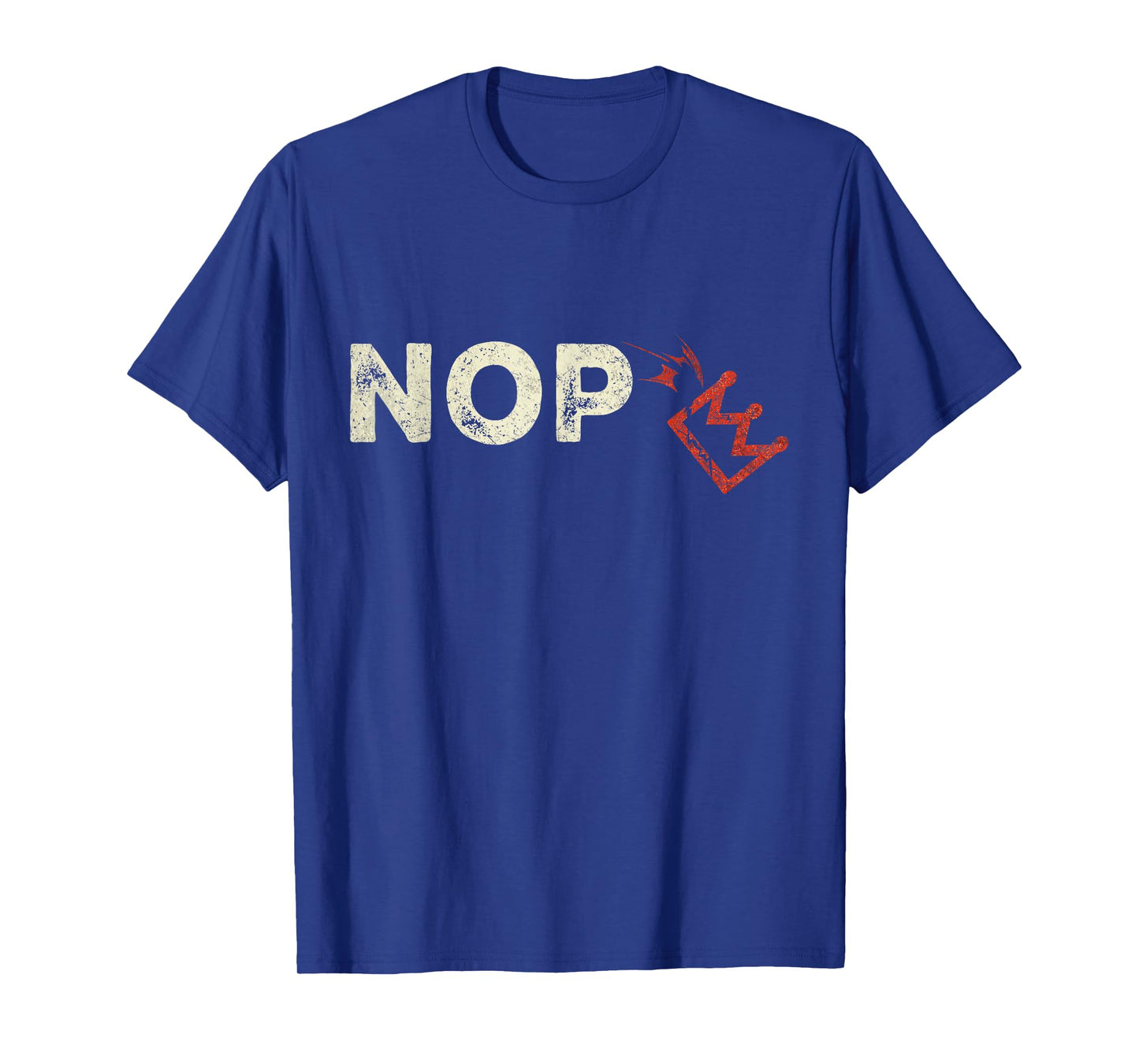Retro No Kings Nope Protest Sign 4th Of July Shirt Men Women T-Shirt