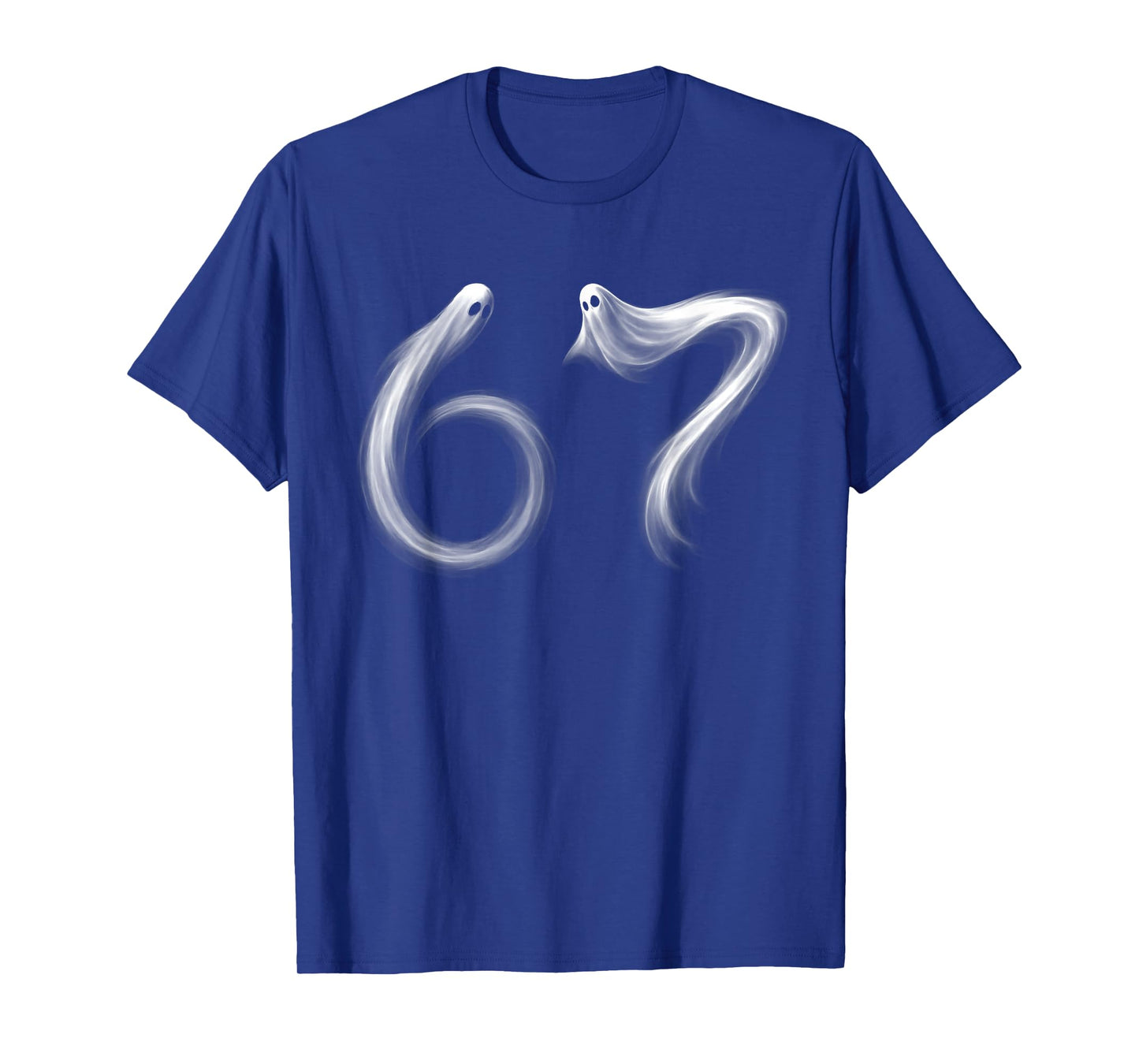 Funny Six Seven 6 7 Meme 67 Design Ghost Halloween Costume T-Shirt