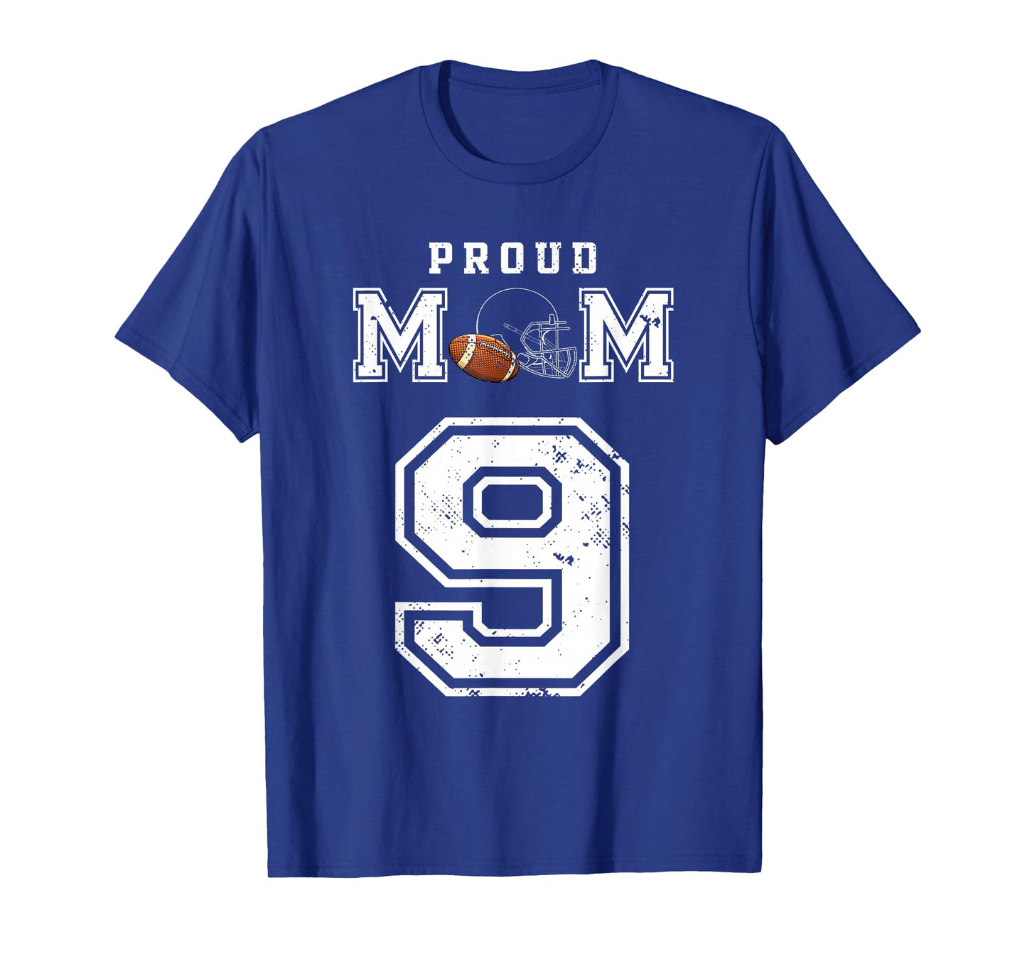 Custom Proud Football Mom Number 9 Personalized For Women T-Shirt