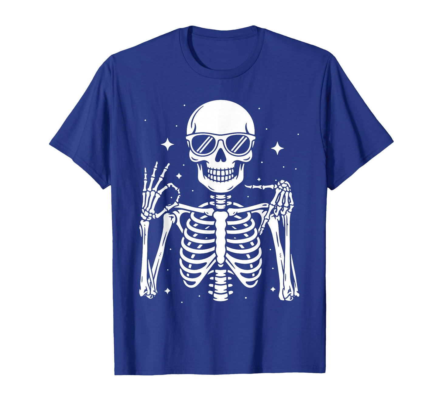 Six Seven 6 7 Meme Gen Alpha Halloween Skeleton Hands Sign T-Shirt