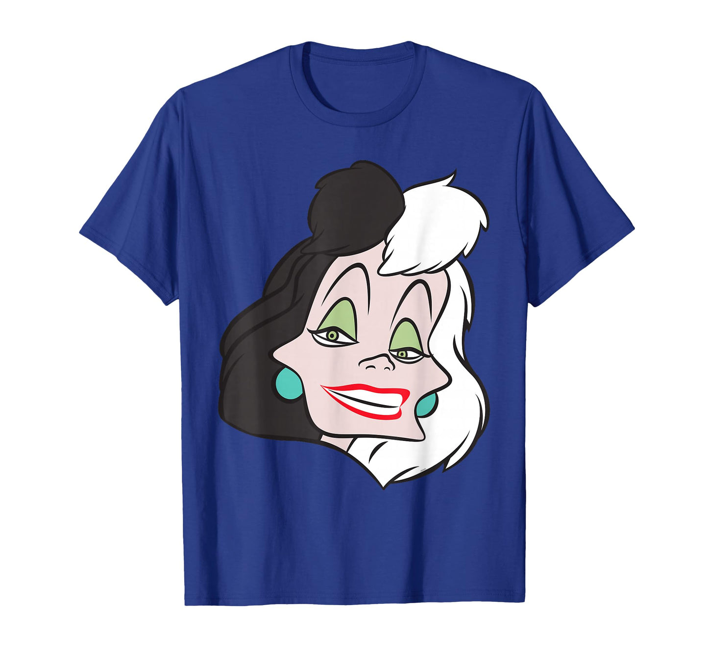 Disney Villains Cruella De Vil Fashionable Big Face Costume T-Shirt
