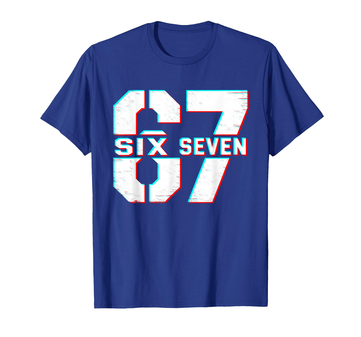 67 Meme six Seven Funny 6 7 Gen Alpha Slang 6-7 T-Shirt