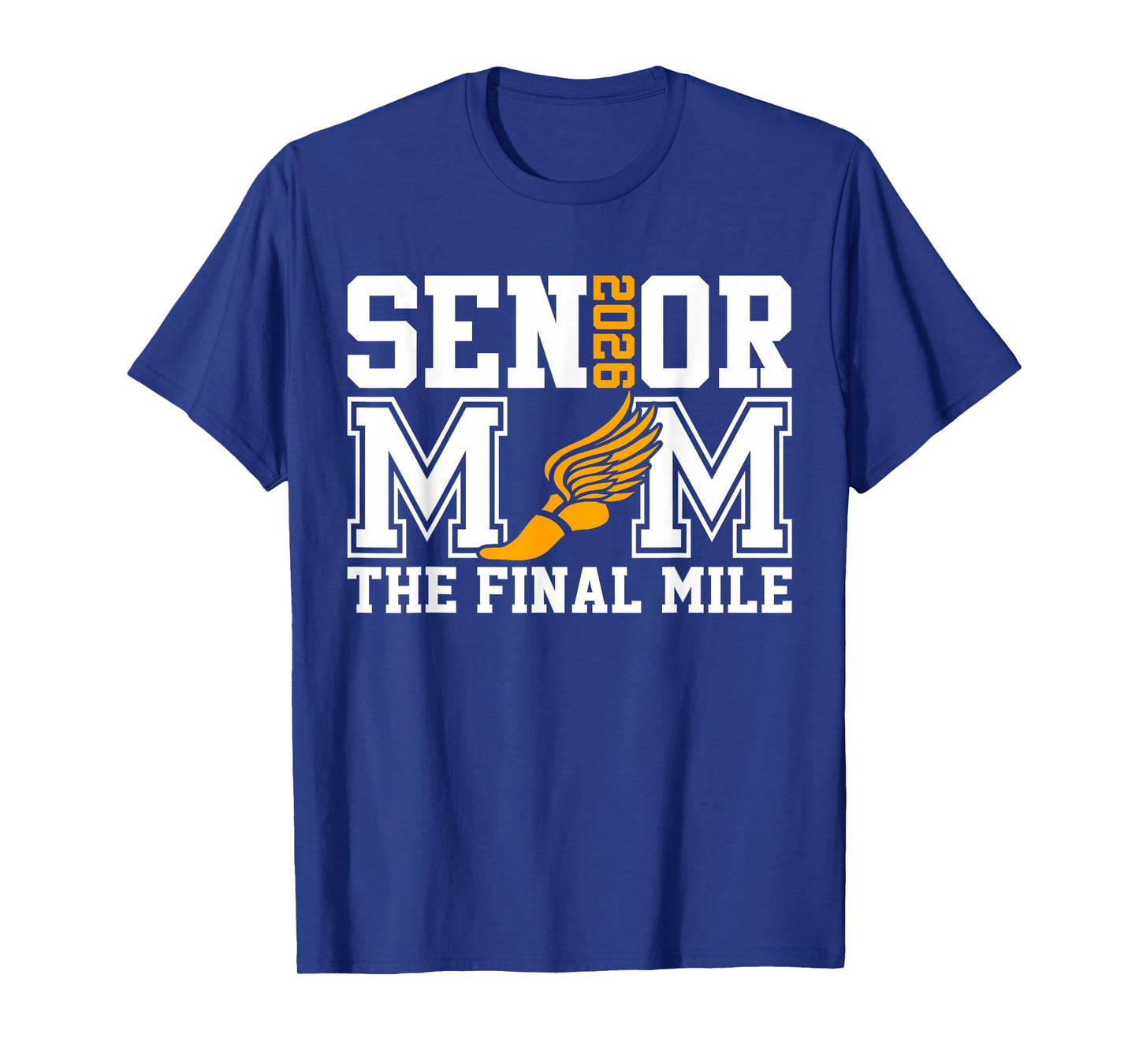 Groovy Senior Mom The Final Mile Cross Country Class of 2026 T-Shirt
