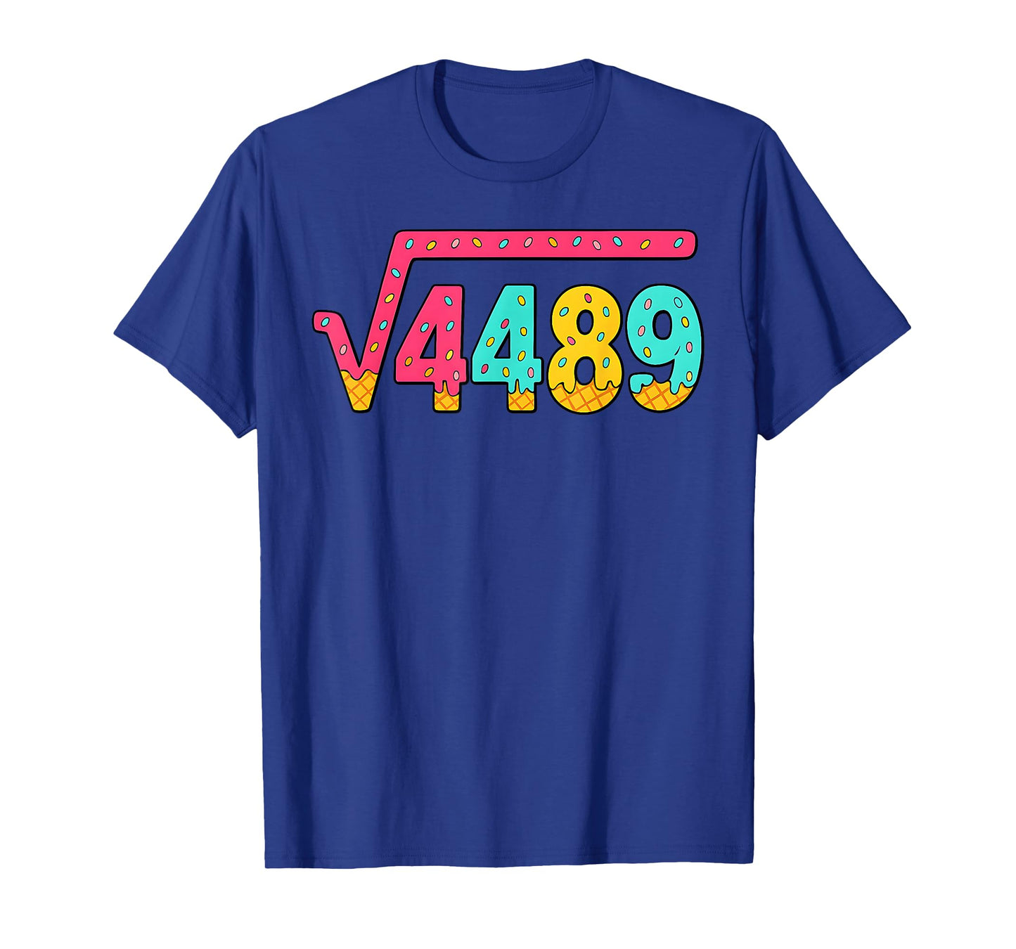 Funny Math Teacher Student 4489 Slang Six Seven 67 Ice Cream T-Shirt