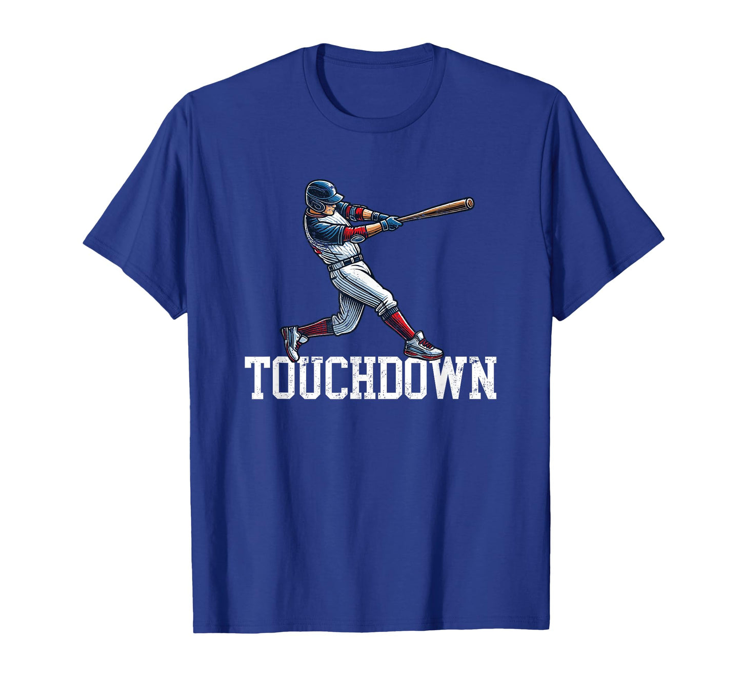 TOUCHDOWN Funny Football Baseball Mash-Up T-Shirt