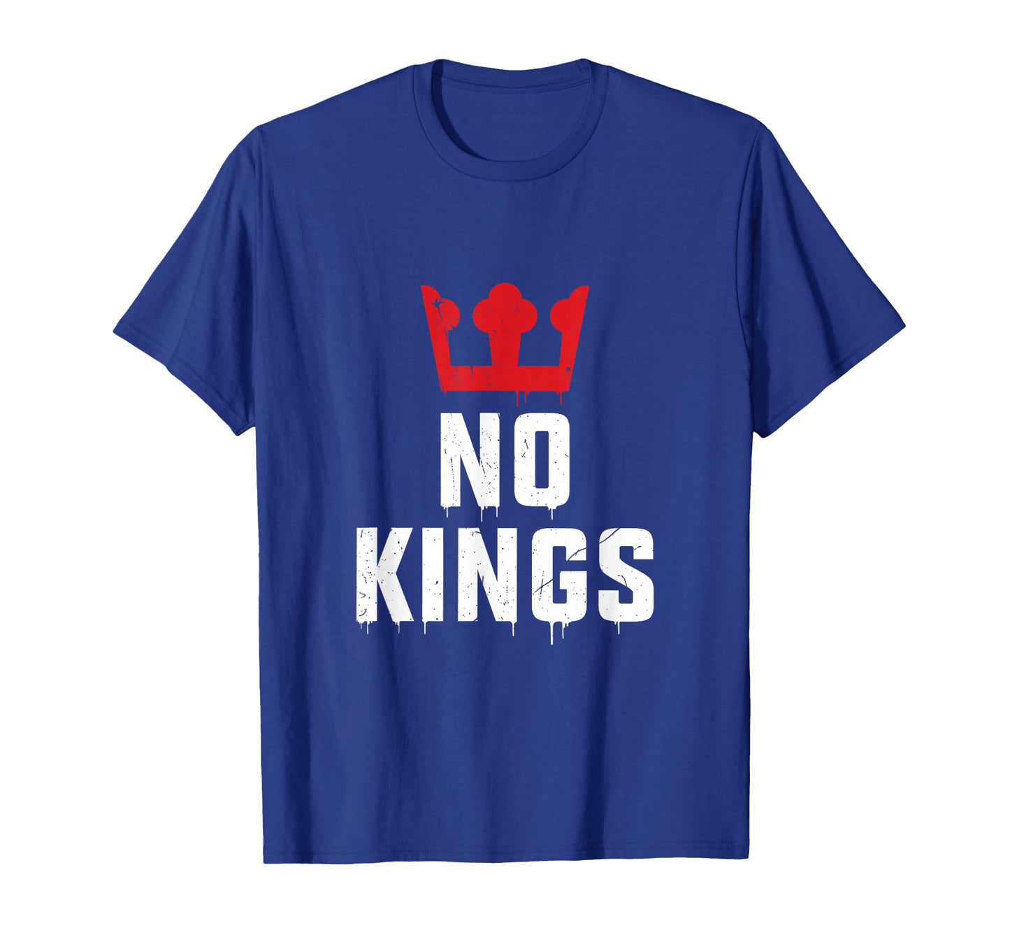 No Kings Retro Protest Sign Freedom T-Shirt