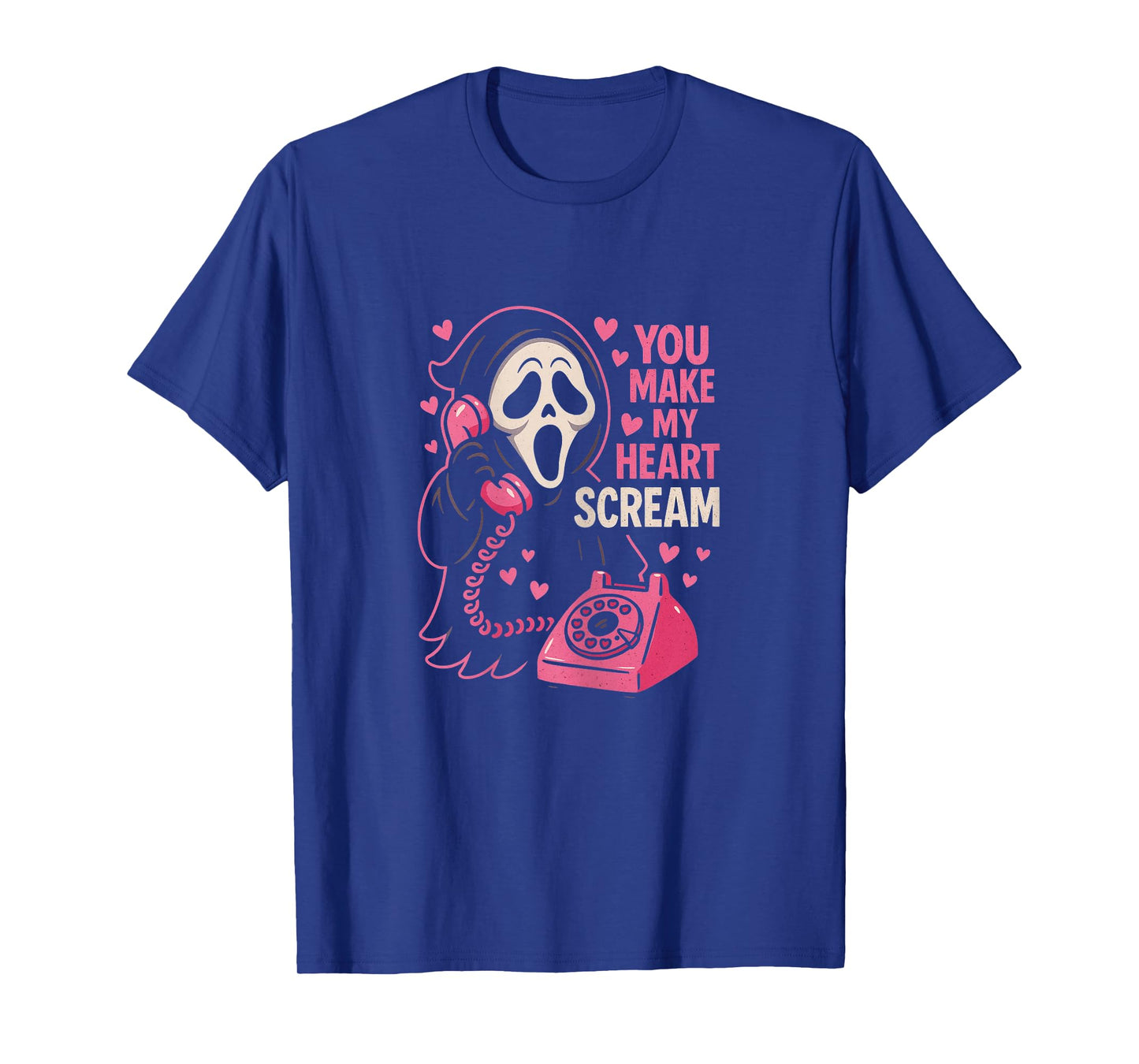 Cute Creepy Horror Make My Heart Scream Valentineβs Day T-Shirt
