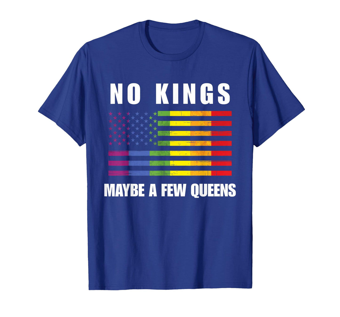 Funny No Kings Anti-Republican Support Trans Rights Humor T-Shirt
