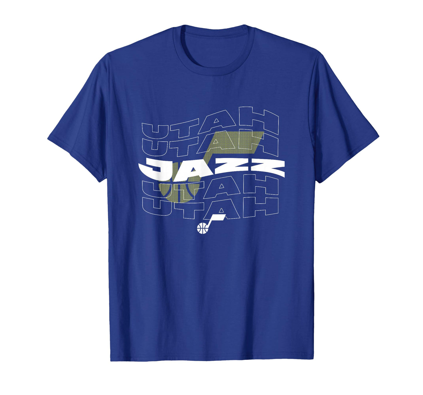 NBA Utah Jazz Wave Outline Team Logo T-Shirt