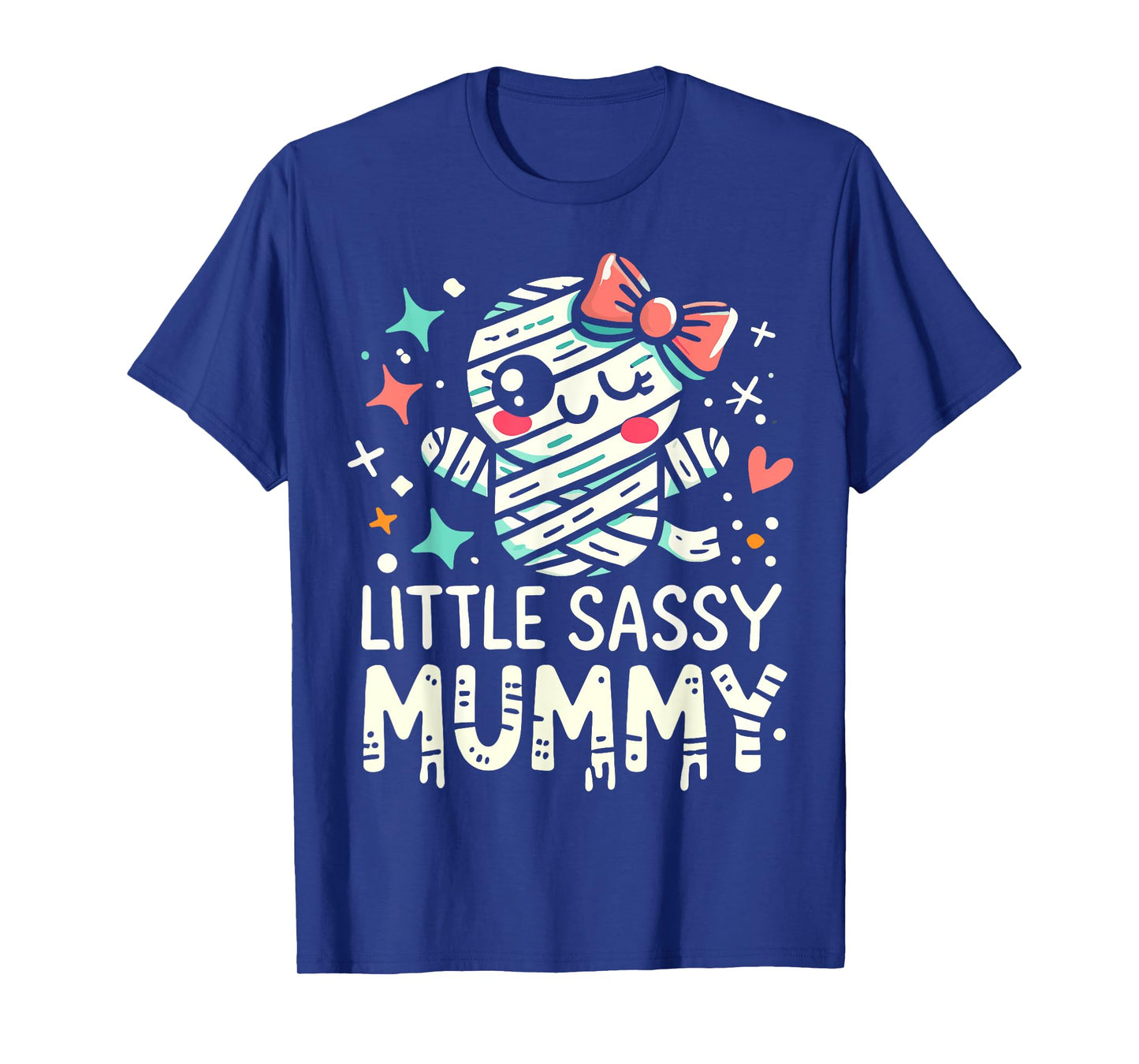 Kids Little Sassy Mummy Girl Cute Mummy Halloween Decor T-Shirt