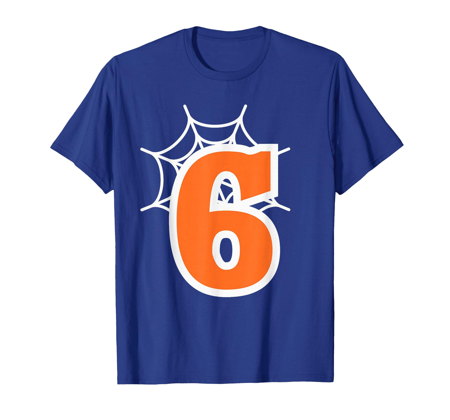 Number 6 Spider Web Six Seven Halloween T-Shirt