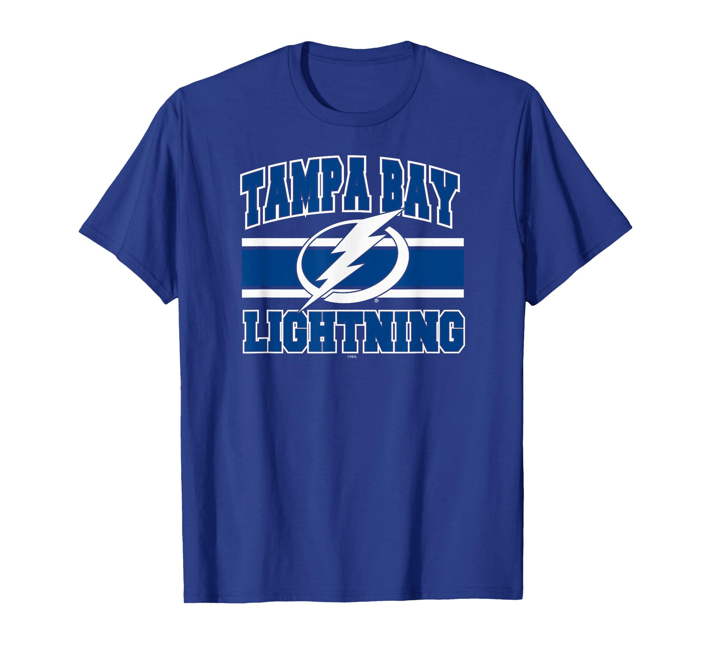 Tampa Bay Lightning Stripe Black Officially Licensed T-Shirt