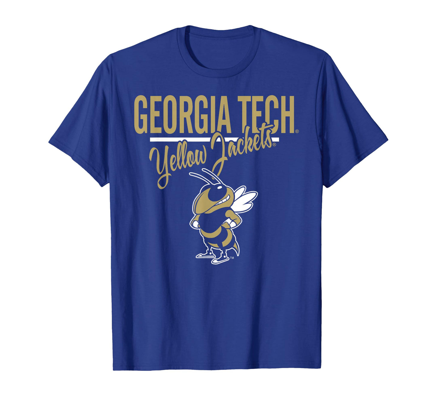 Georgia Tech Yellow Jackets Mascot Navy Officially Licensed T-Shirt