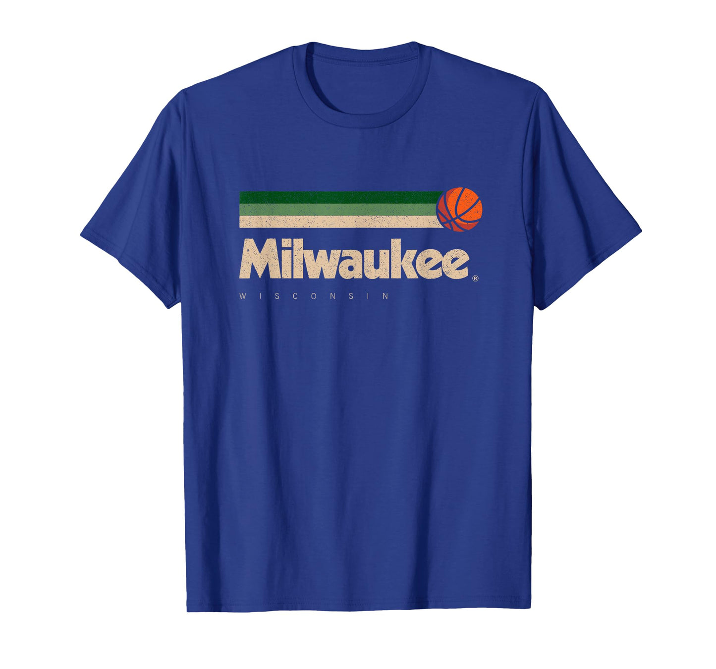 Milwaukee Basketball B-Ball City Wisconsin Retro Milwaukee T-Shirt