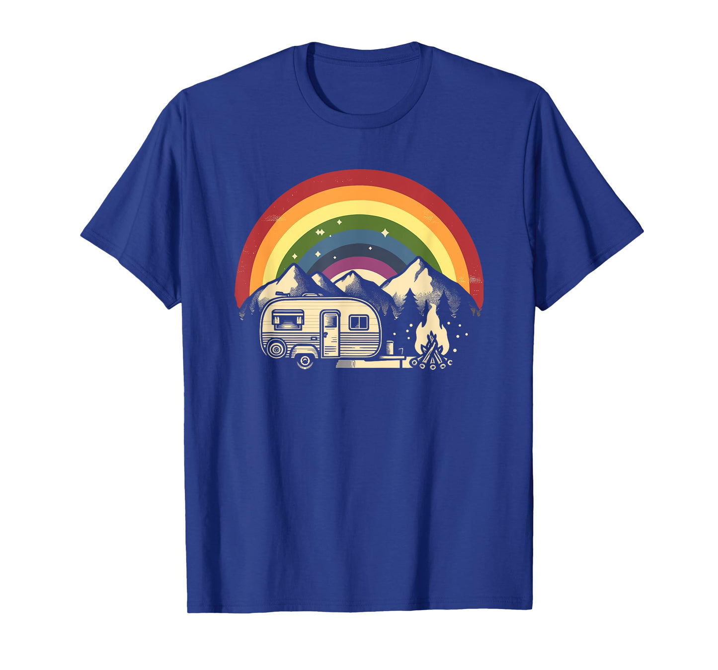 LGBT Camping Rainbow Gay Flag Pride Camper Camping Month T-Shirt